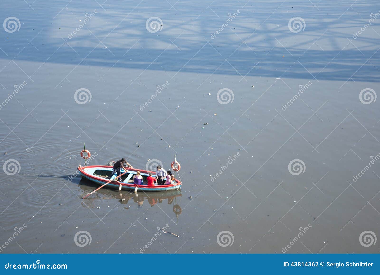  wooden rowboat, in La Boca neighbourhood of Buenos Aires, Argentina