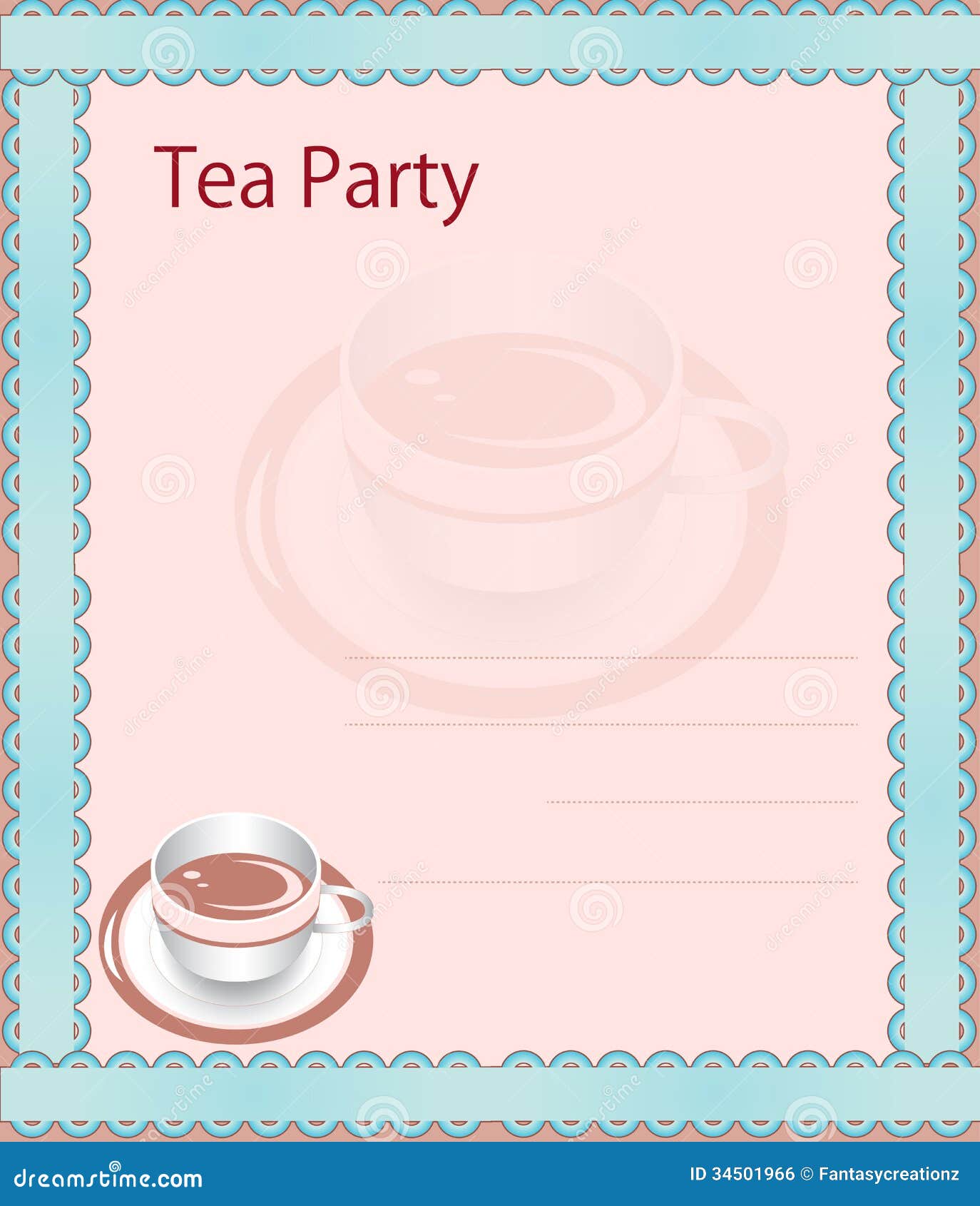 clip art borders tea party - photo #7