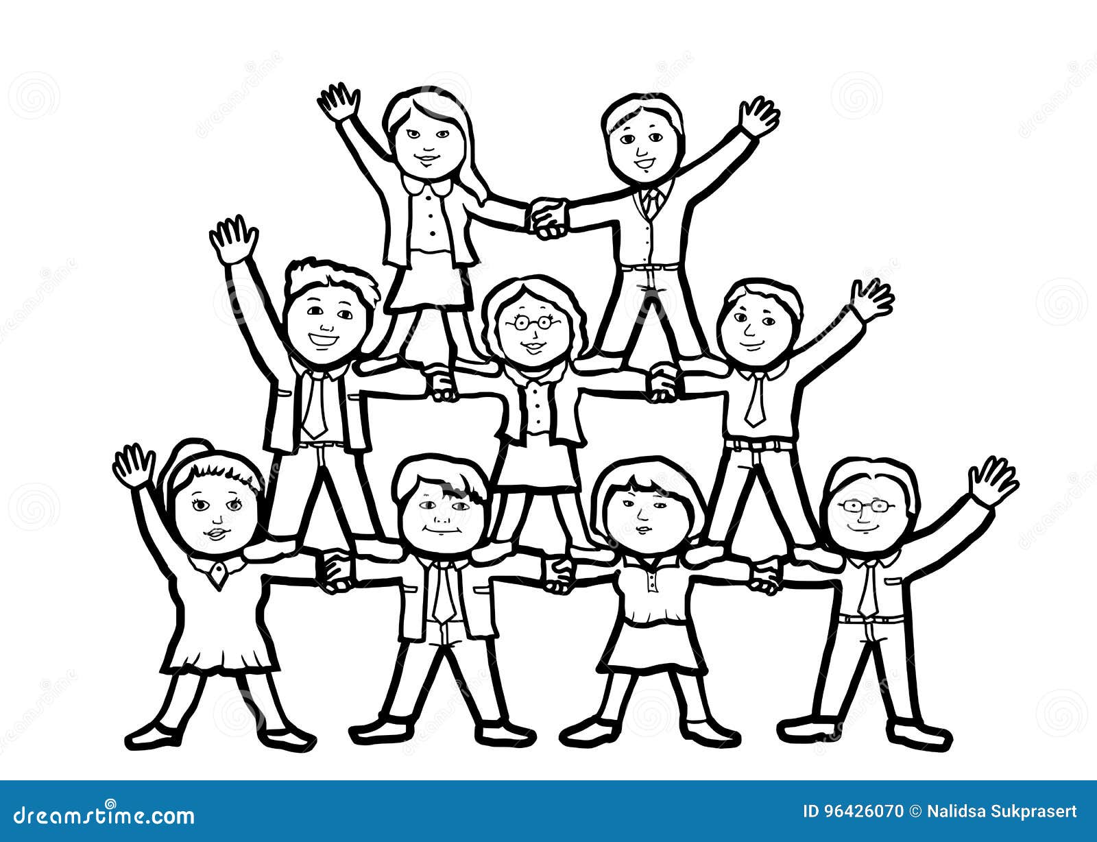 Teamwork Stock Vector Illustration Of Management Manager 96426070