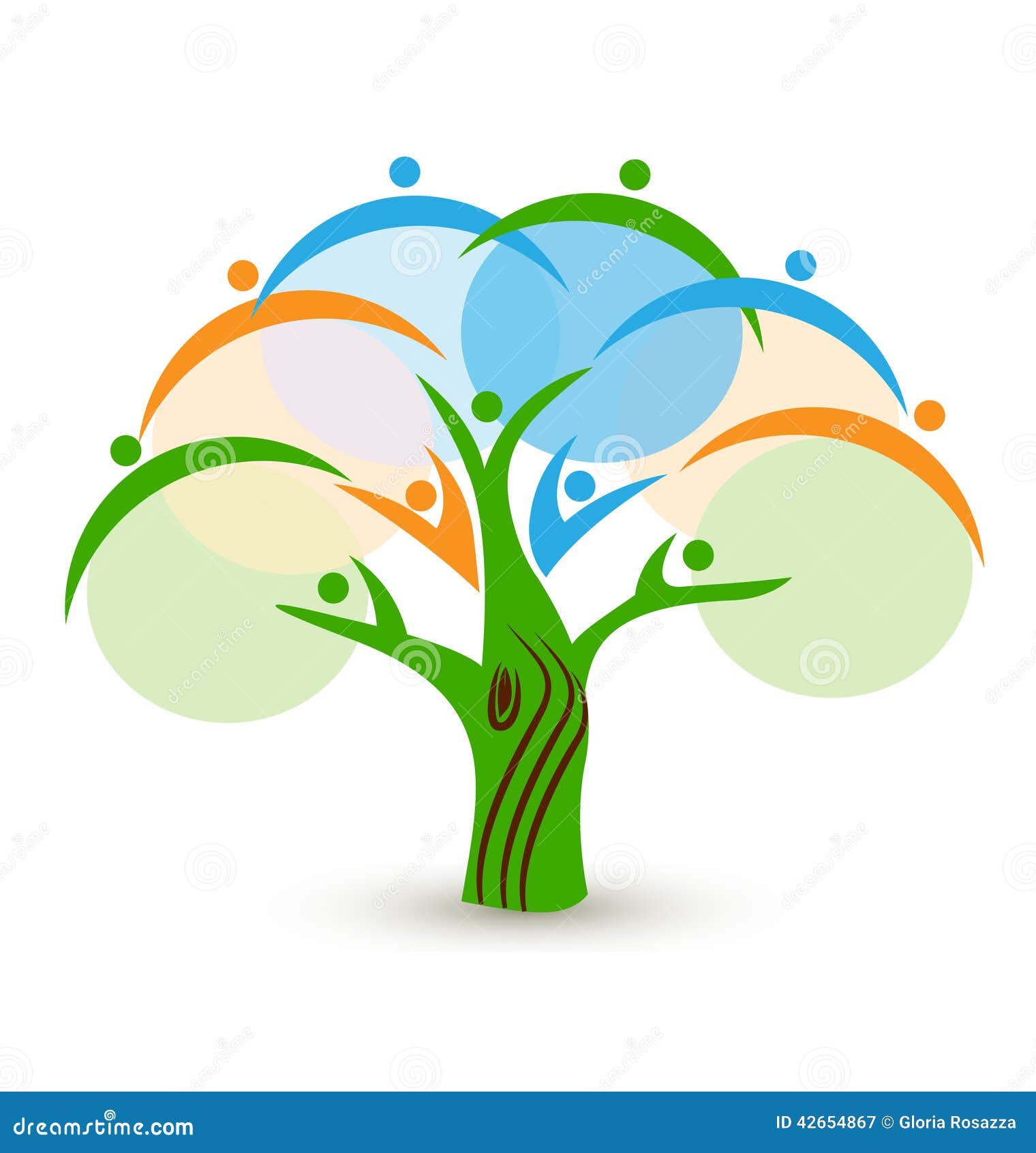 Teamwork People In A Tree Logo Stock Vector Image 42654867 Teamwork Tree Logo Vector Stock Vector Illustration Of Ecology Leafs 34023988