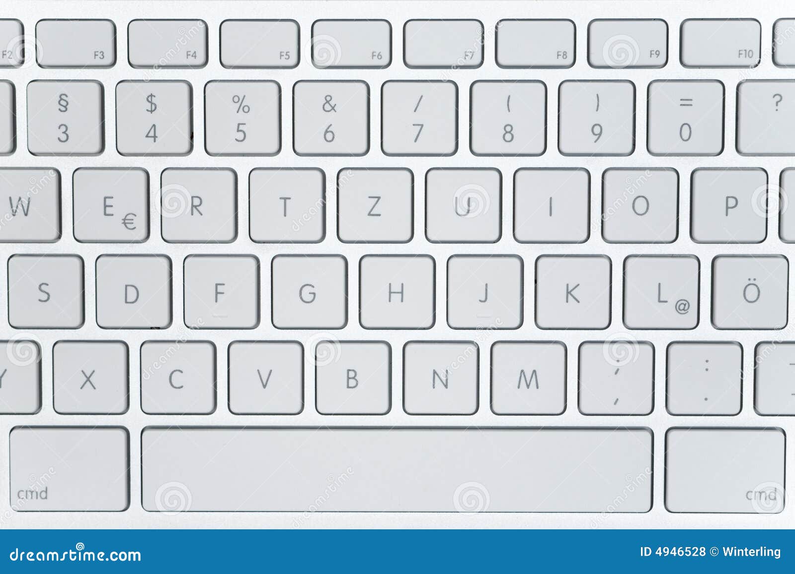 Teclado moderno de la computadora portátil
