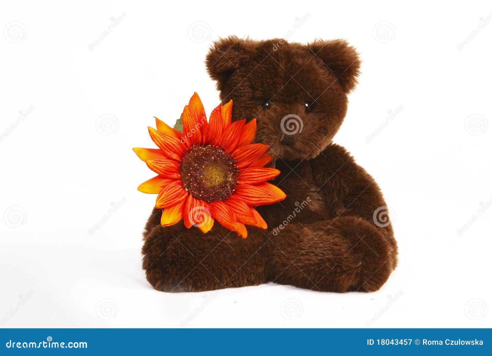 teddy bear with flowers clipart - photo #44
