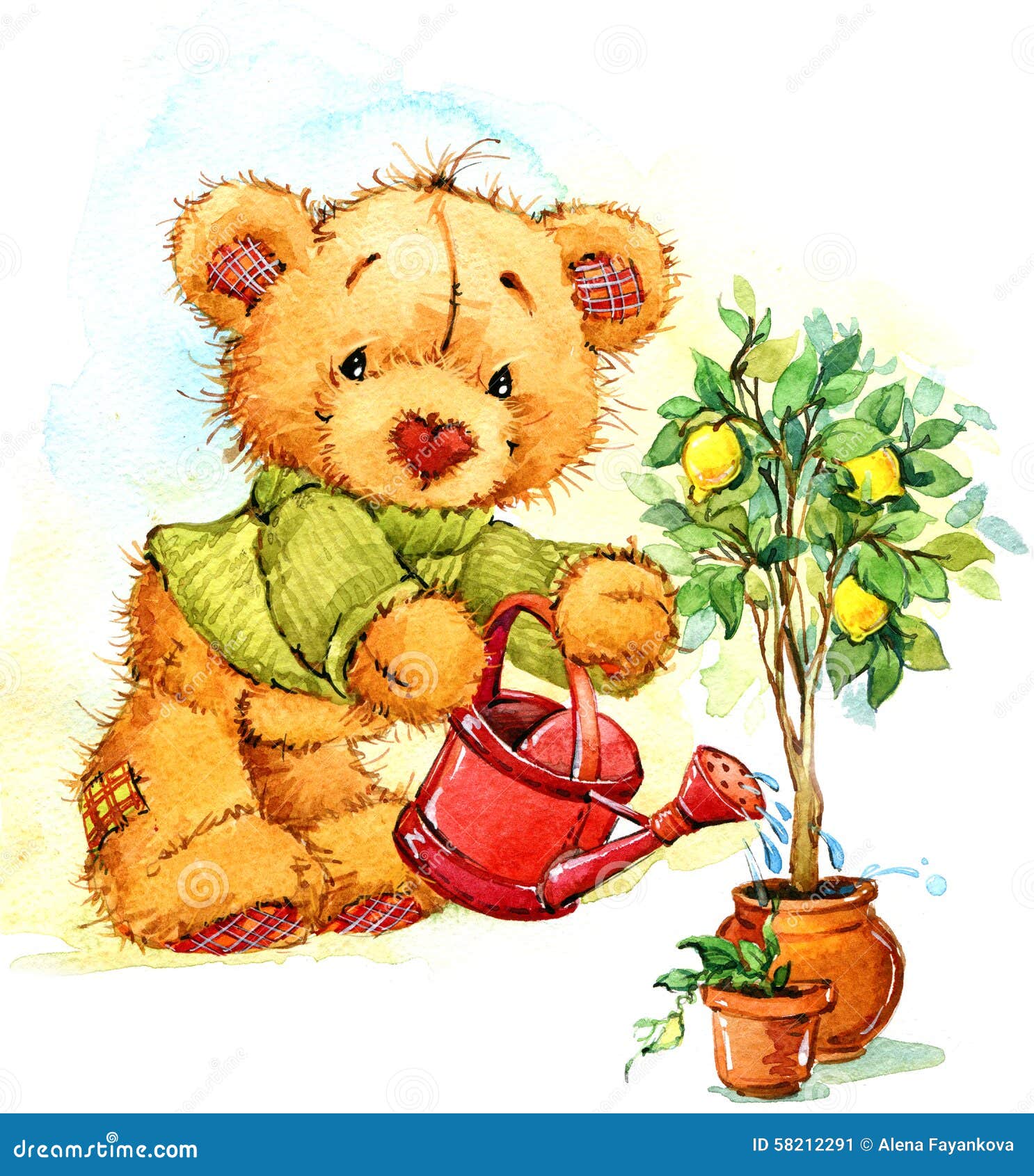 teddy bear with flowers clipart - photo #17