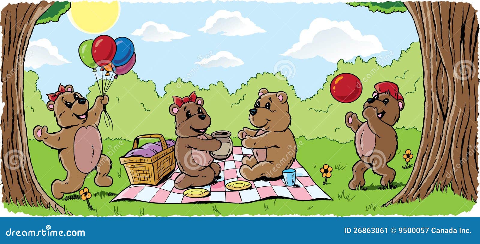 free teddy bear picnic clipart - photo #43