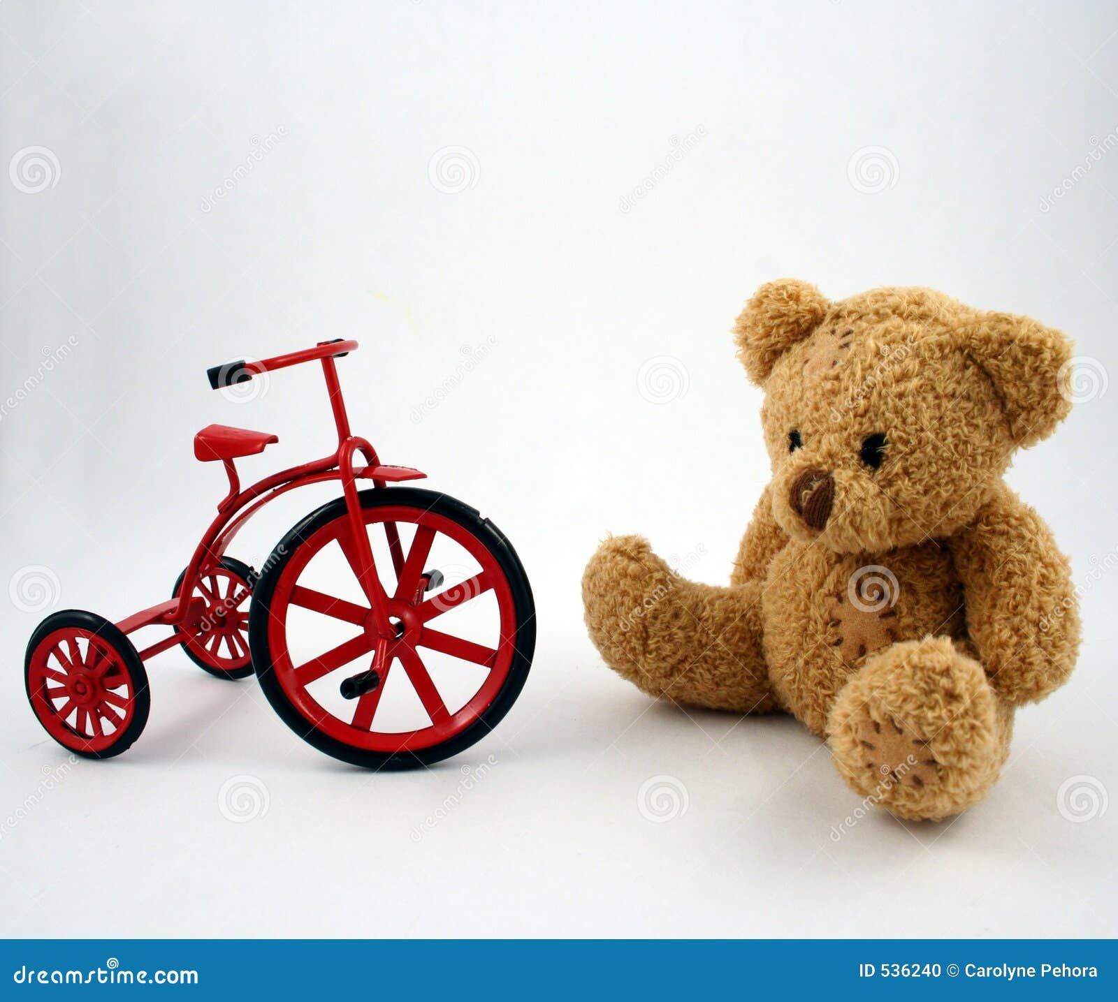 Teddy Bear And Tricycle Stock Photo - Image: 536240