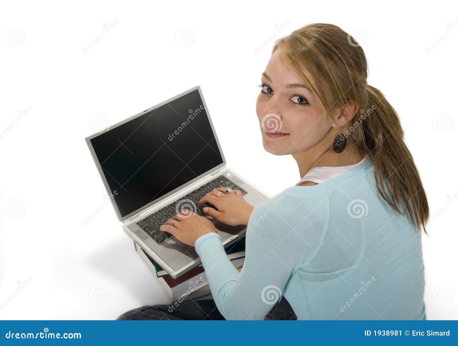 Teen Using Computer 117