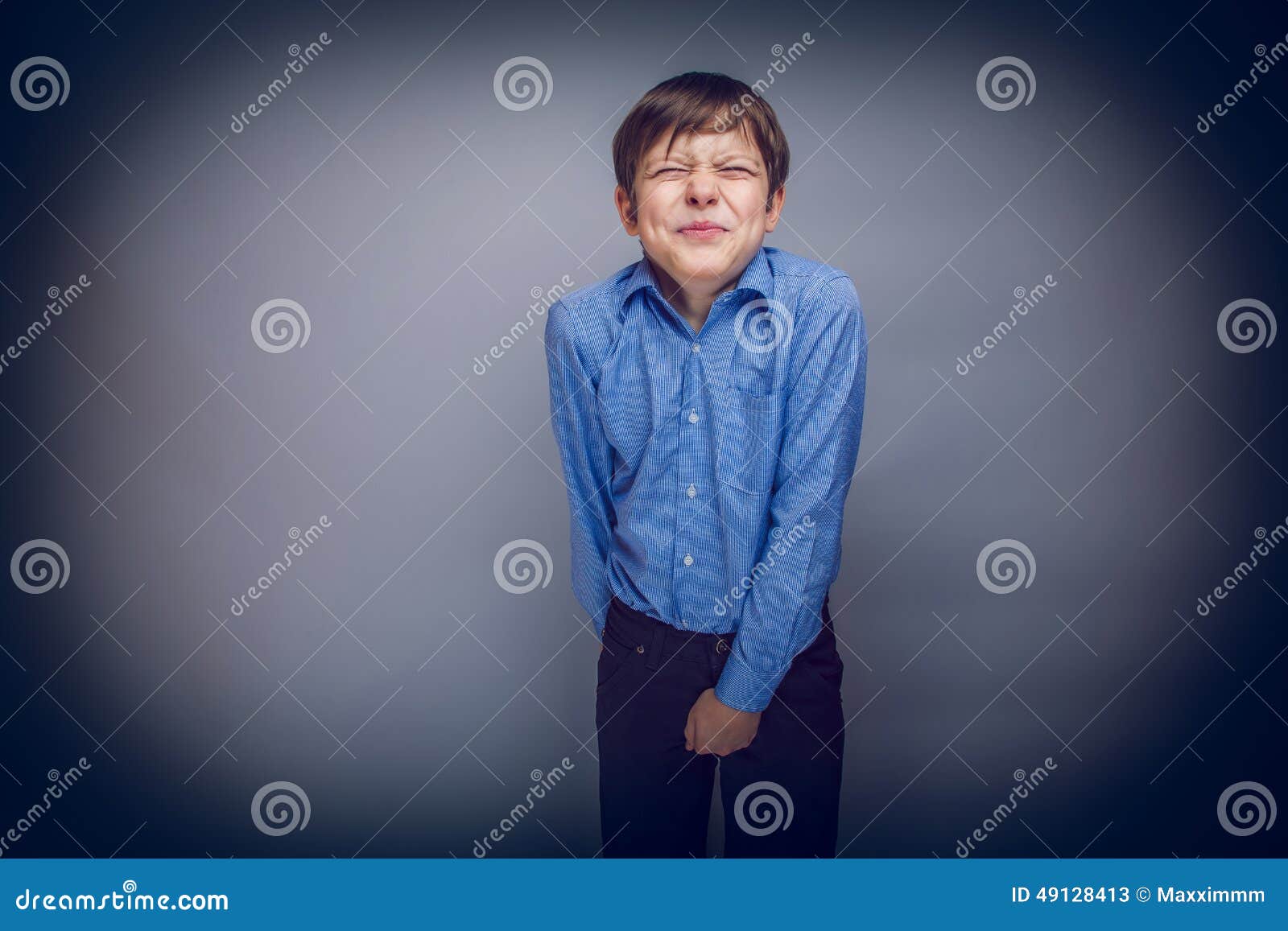 Teenager Boy 10 Years Of European Appearance Stock Photo 
