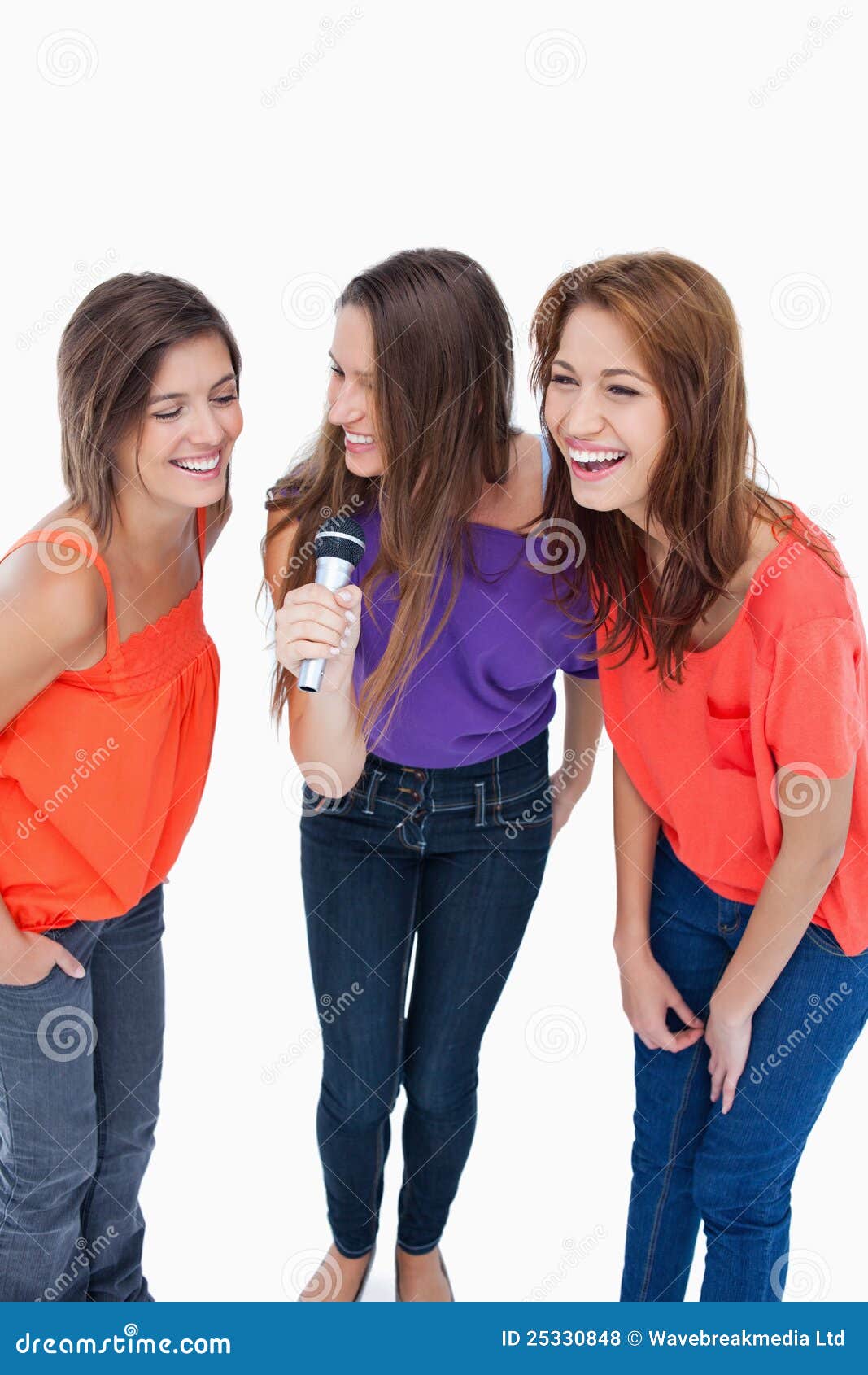 Royalty Free Teens Singing 102