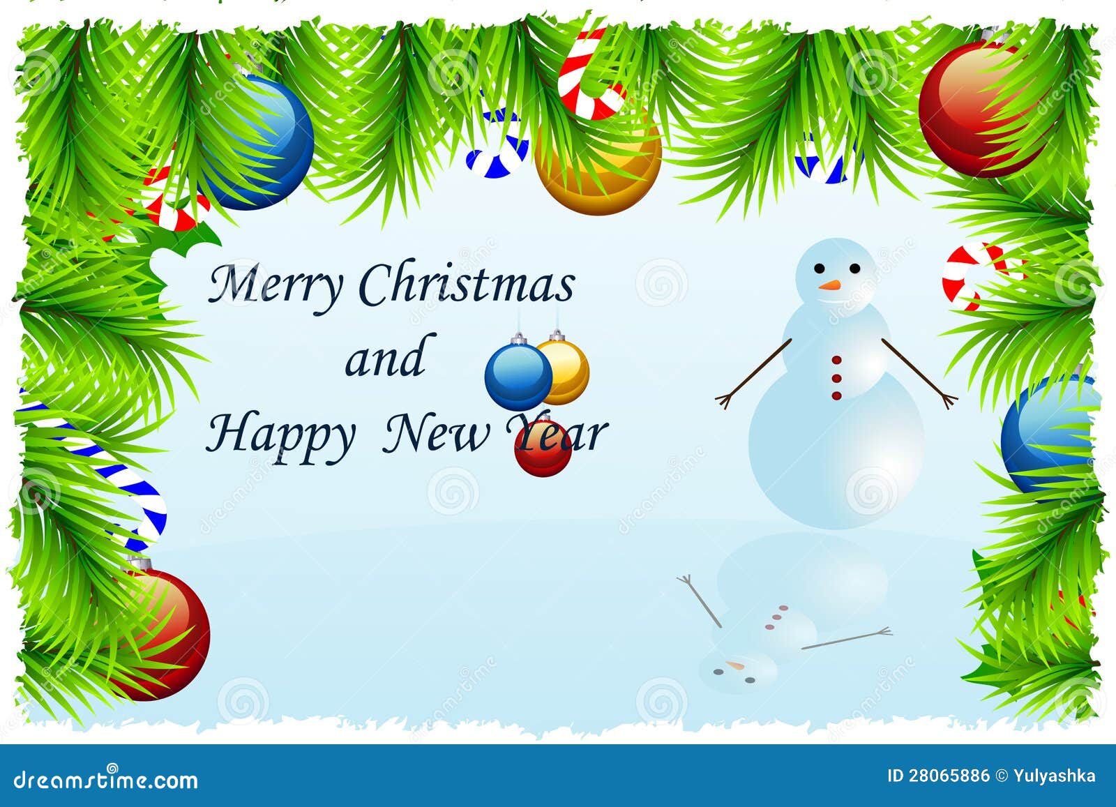 Template Christmas Greeting Card Royalty Free Stock Image - Image ...
