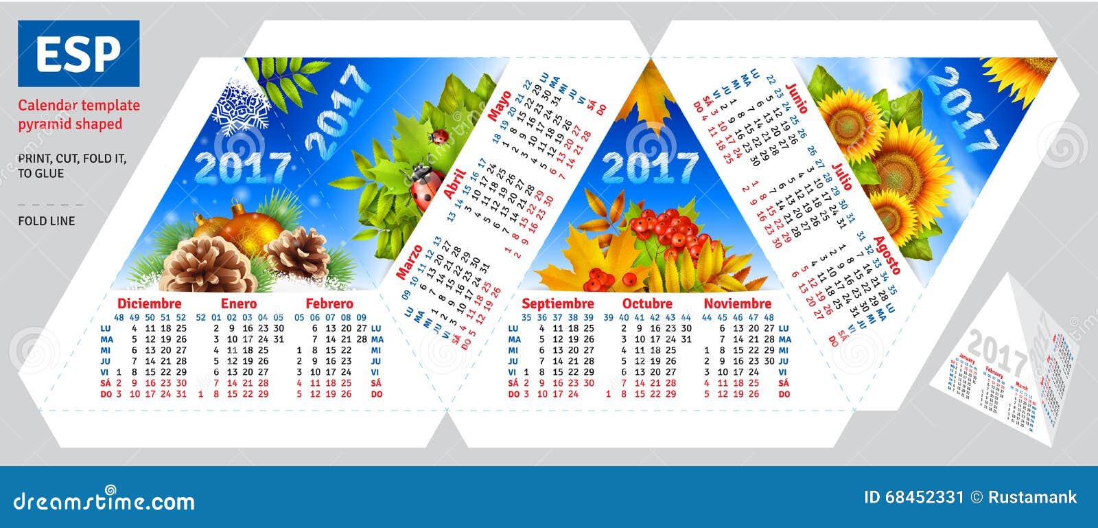 Настольный календарь на 2017 год