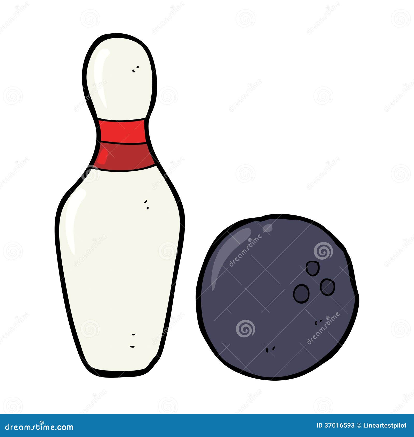 Ten Pin Bowling Cartoon Stock Photos - Image: 37016593