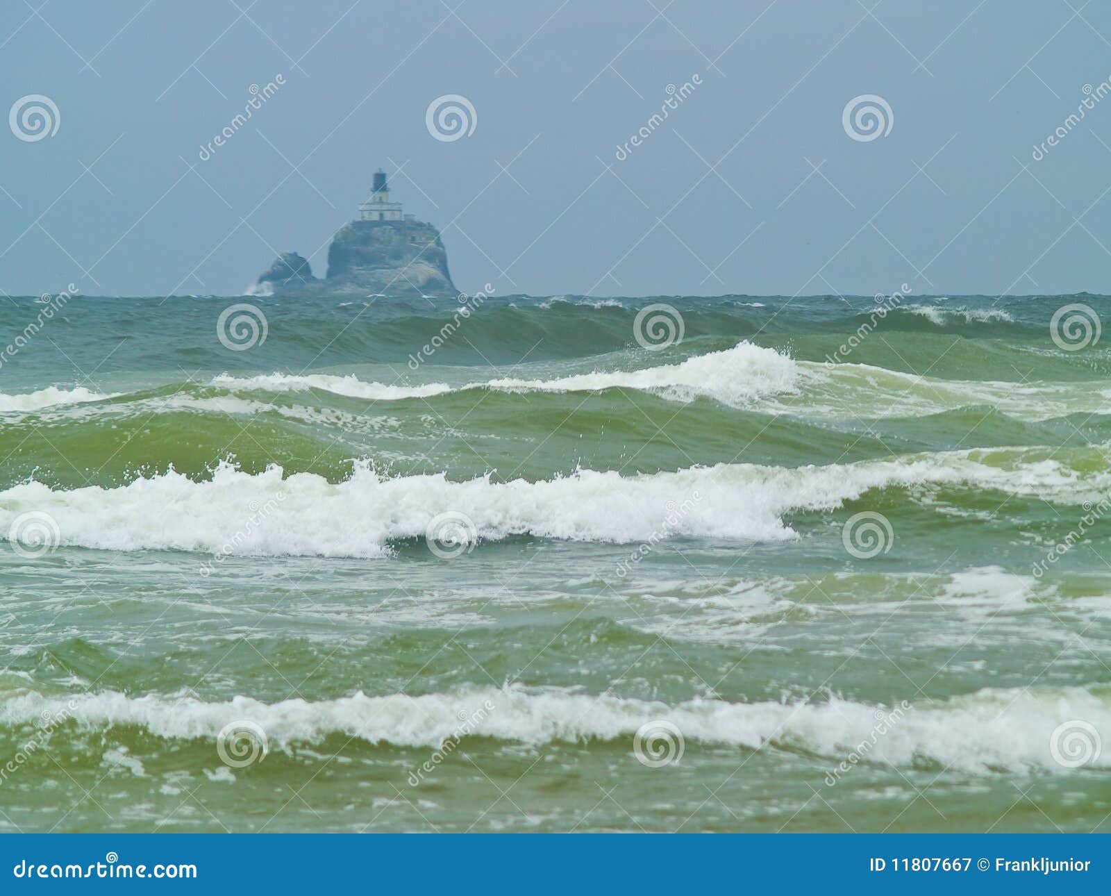 Offshore lighthouse on the Oregon Coast nicknamed Terrible Tilly.