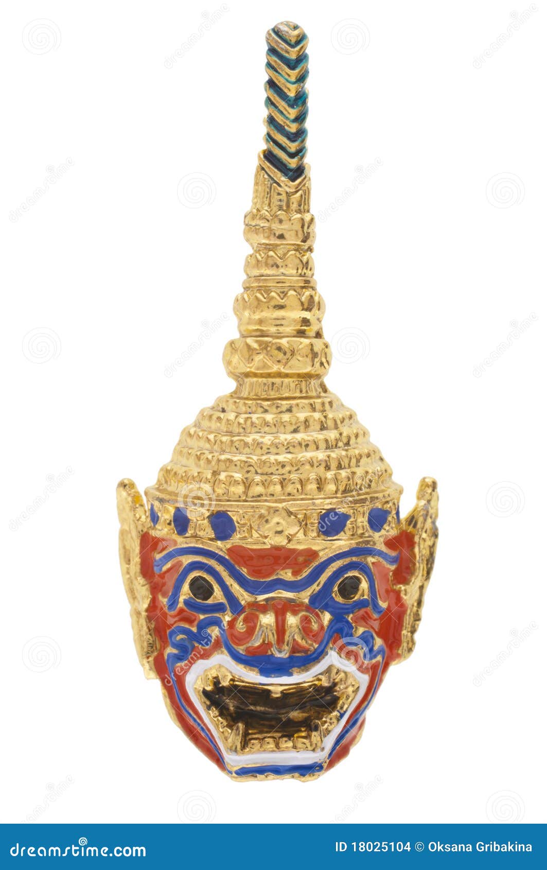 Thailand gold mask