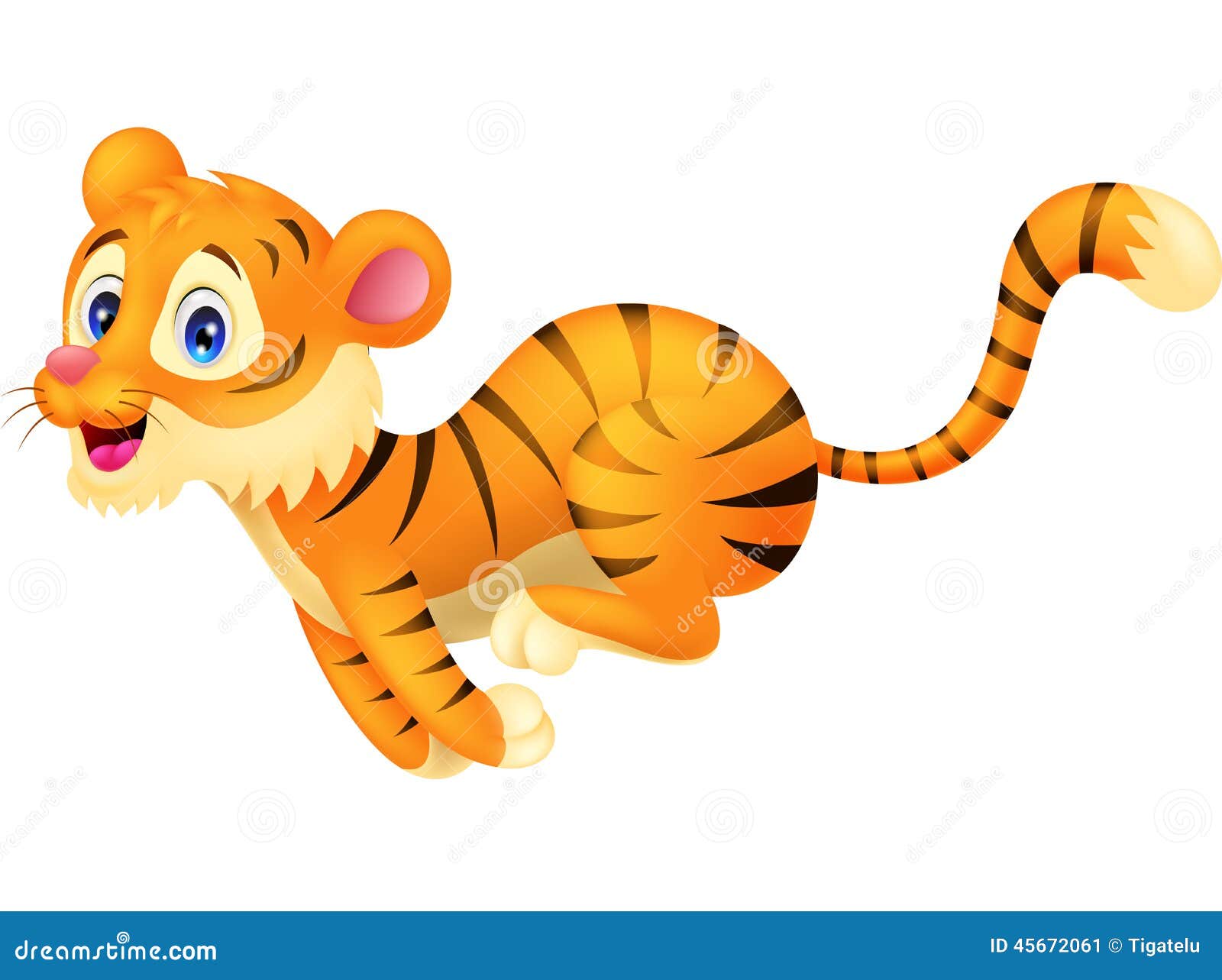 tiger running clipart - photo #9