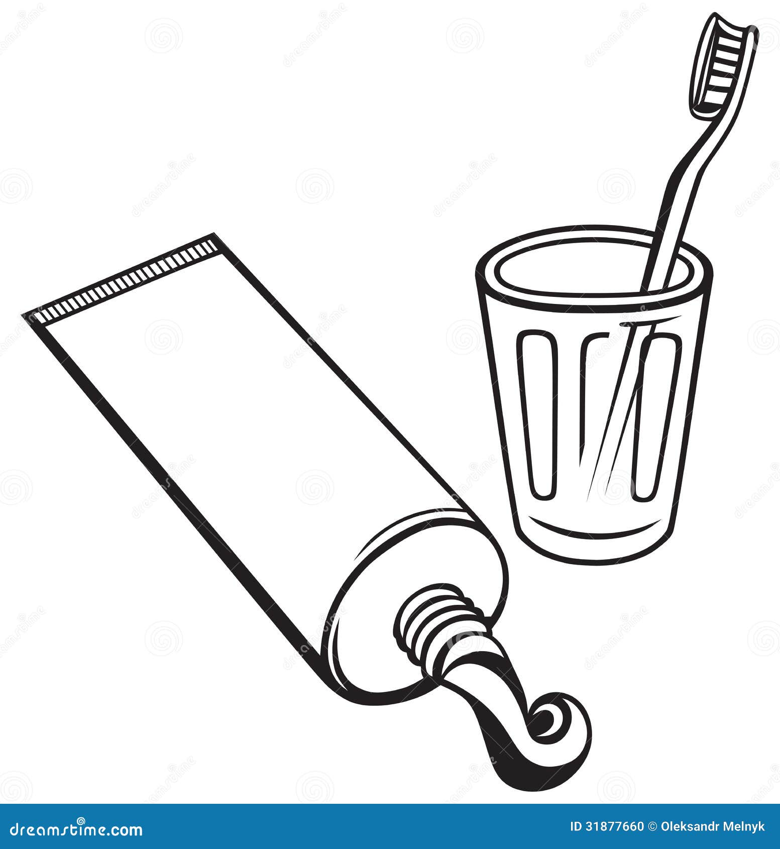 toothbrush clipart black and white - photo #7