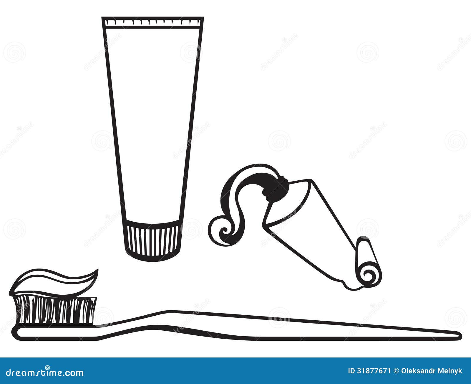 toothpaste clipart black and white - photo #20