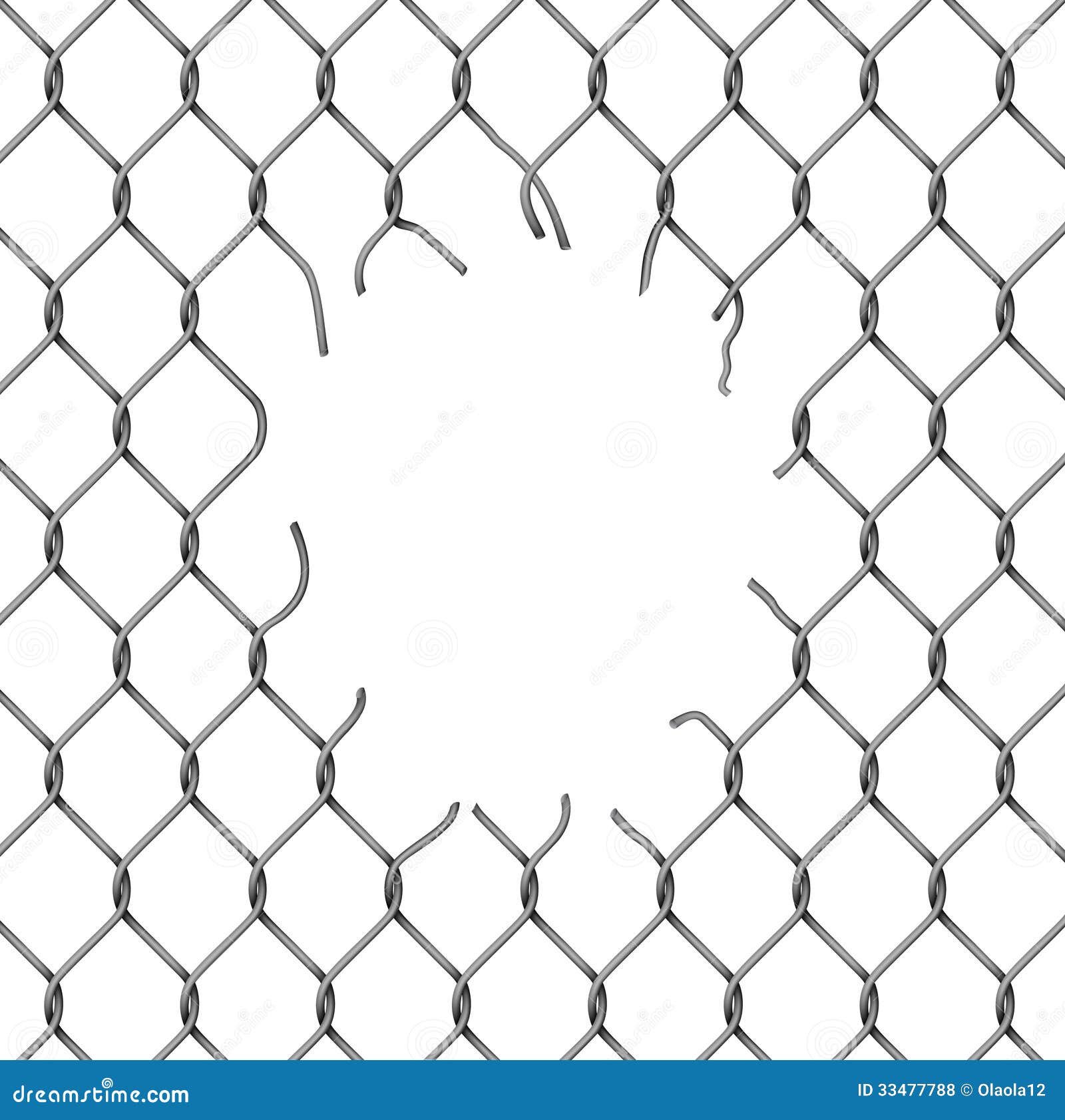 metal chain fence