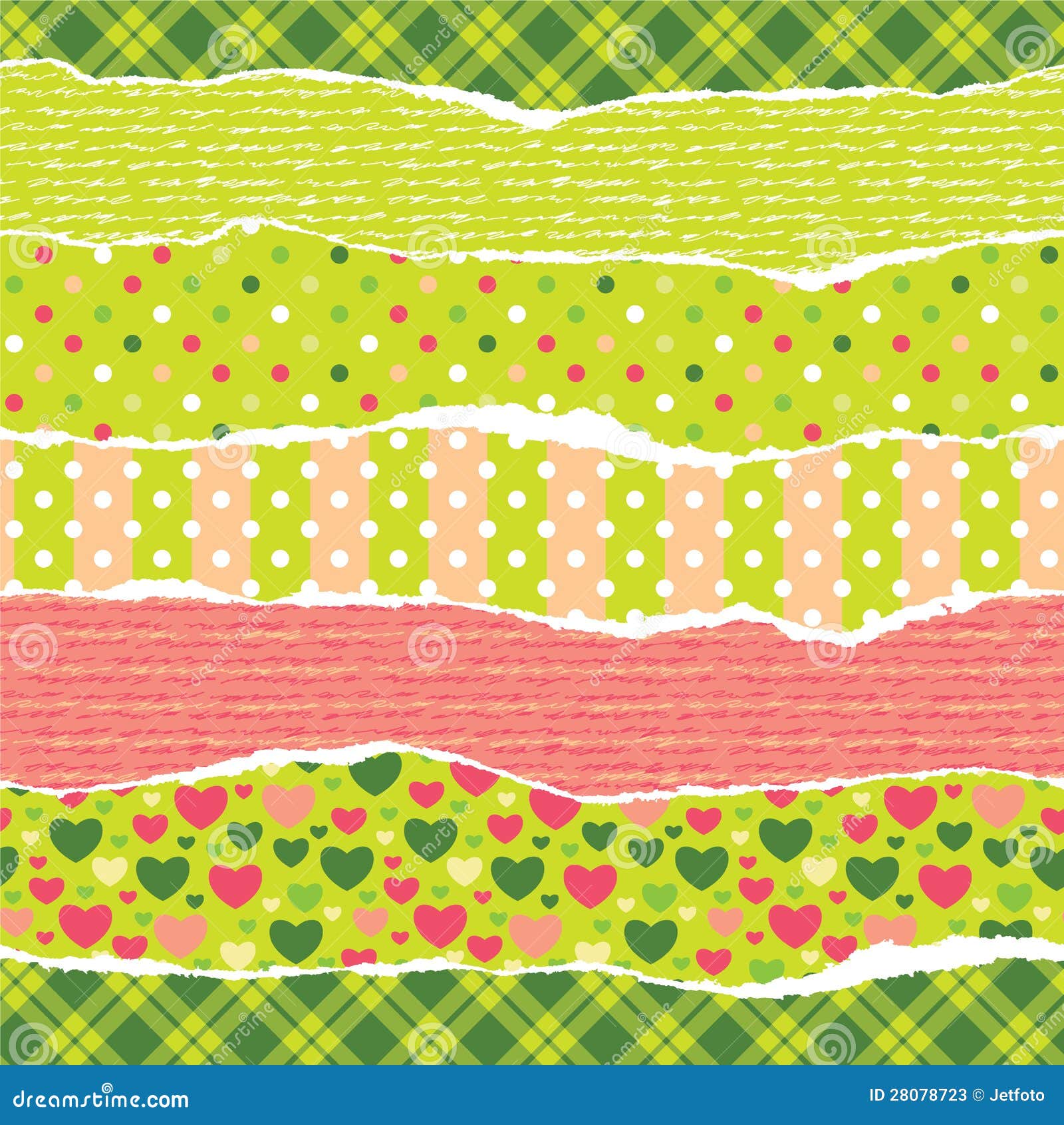 Torn Wrapping Paper Christmas Patterns
