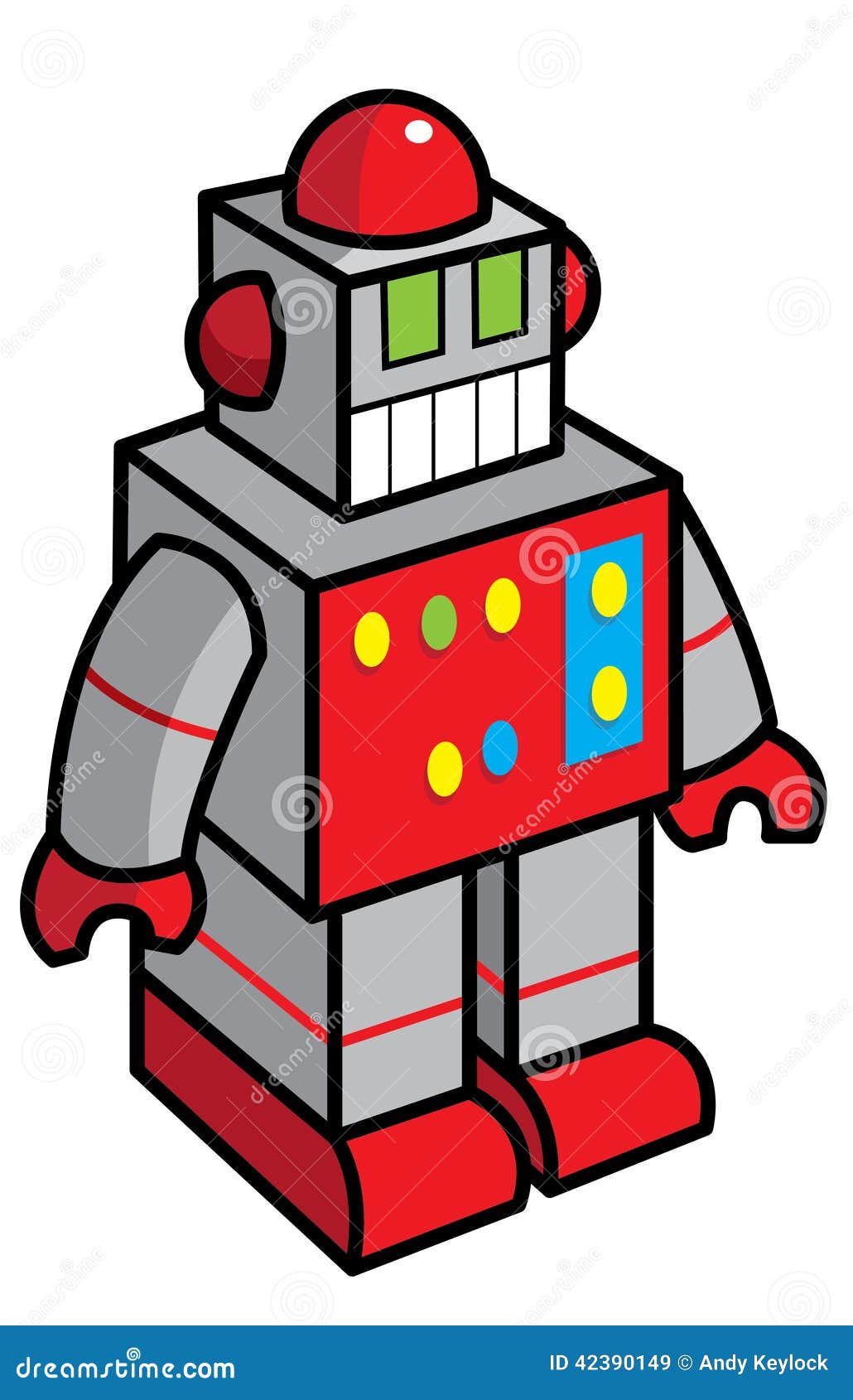 Toy Robot Illustration Stock Vector Image 42390149