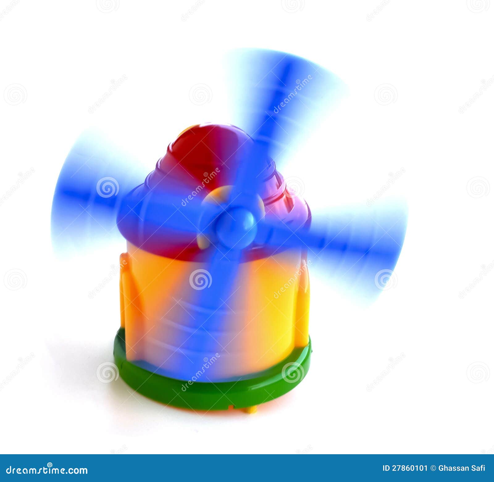 Toy Windmill In Motion Stock Image - Image: 27860101