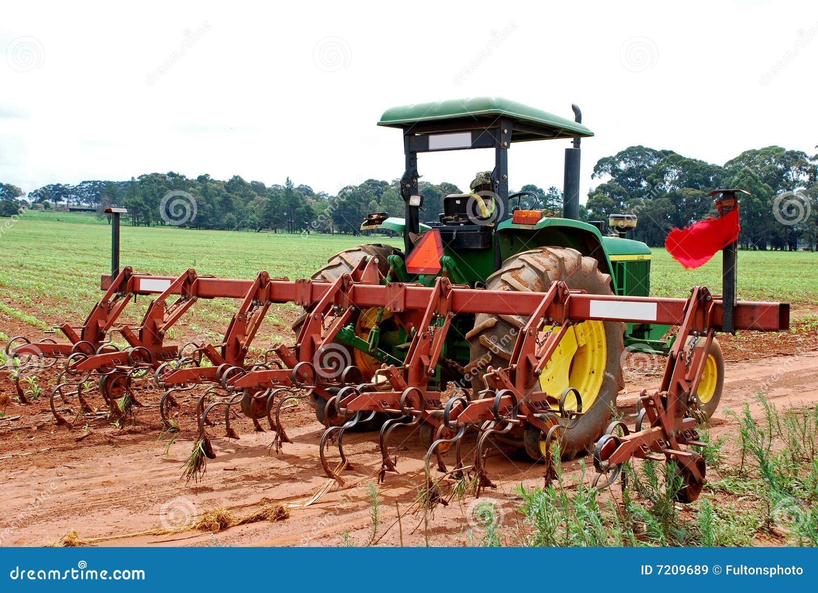 Tractor And Plough Royalty Free Stock Images Image 7209689