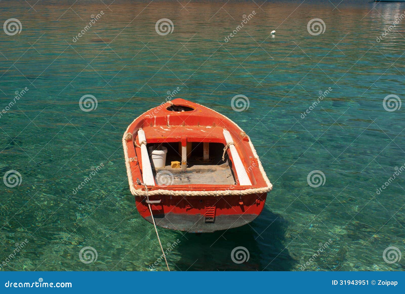 Stock Image: Traditional fishing boat in Greece