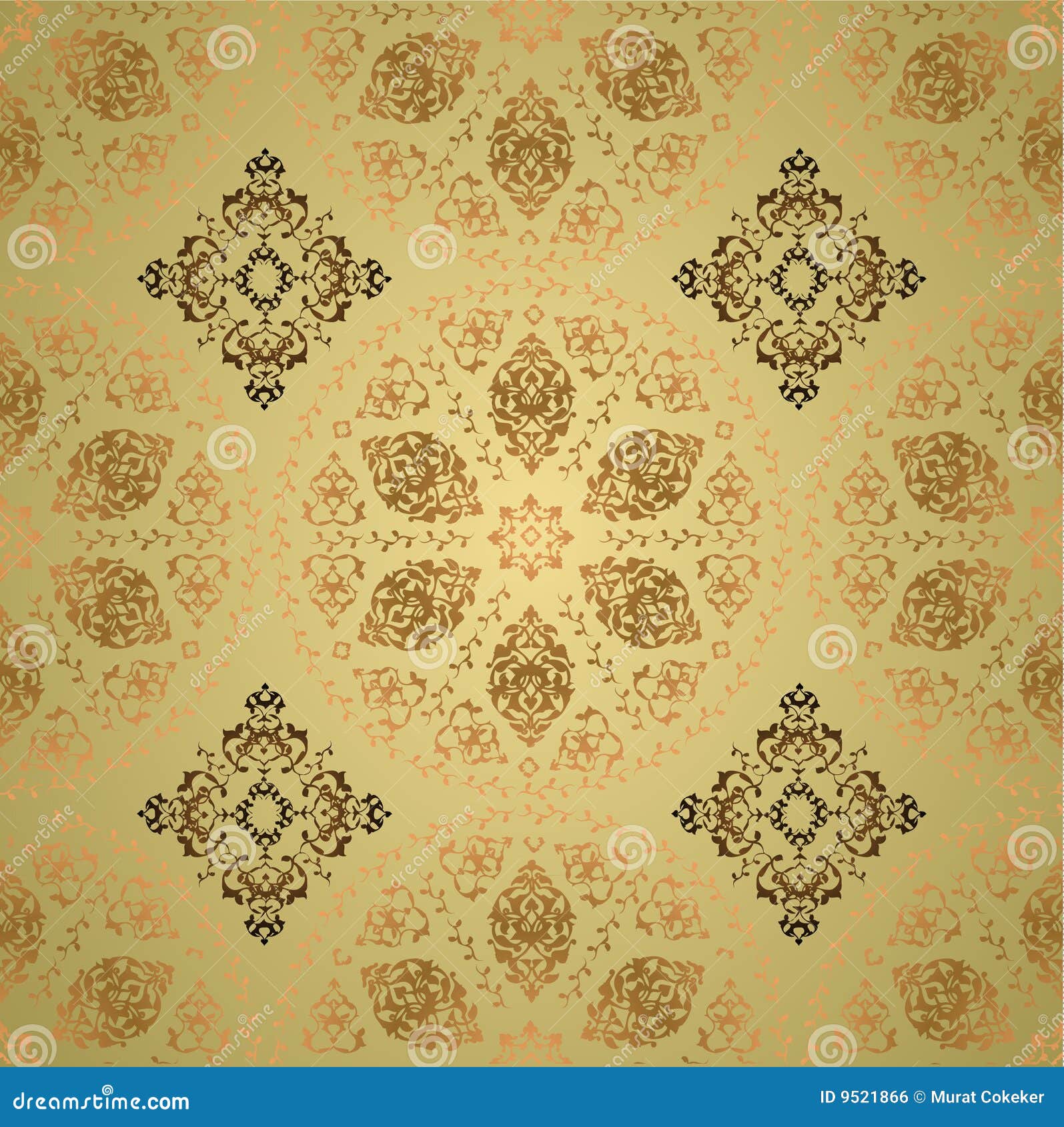 Traditional ottoman turkish seamless tile design.