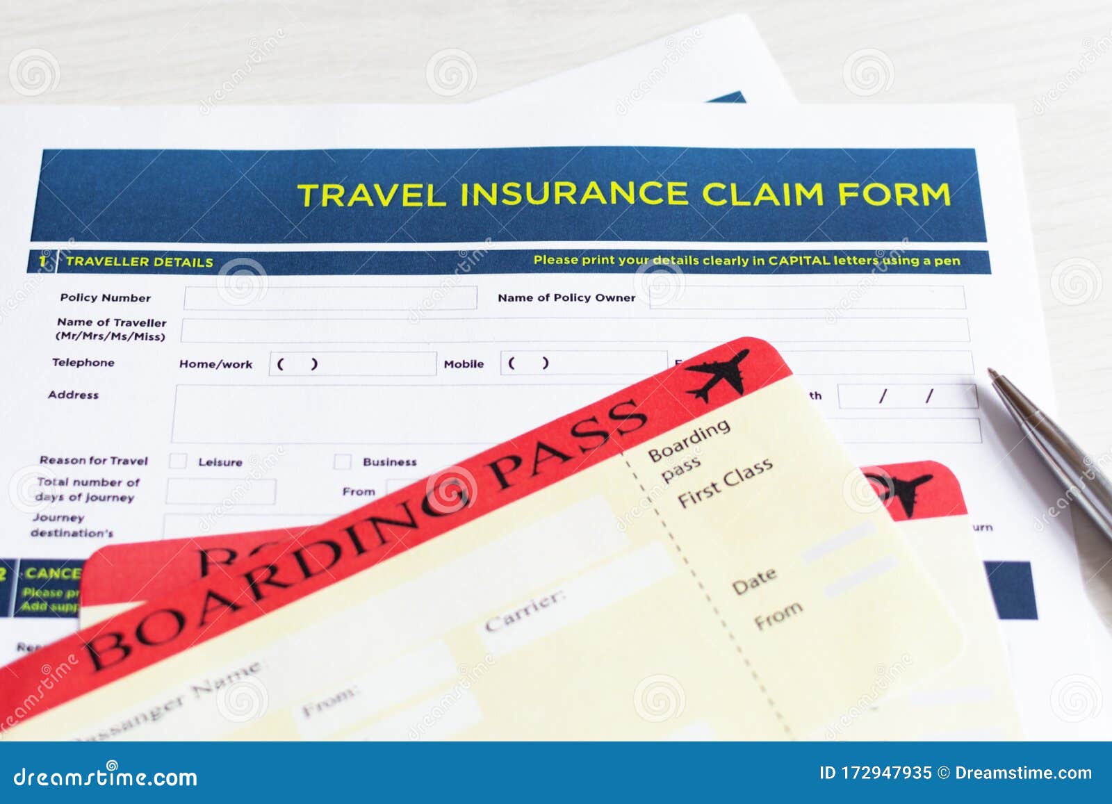 travel-insurance-policy-claim-form-board