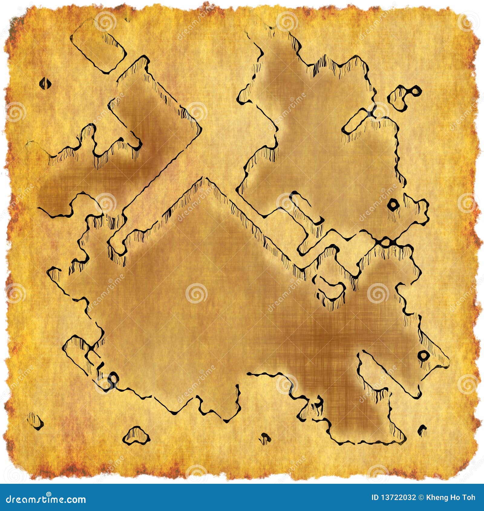 Treasure Map Stock Photography Image 13722032