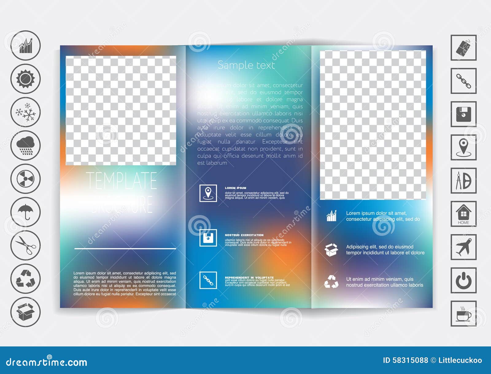 tri fold background