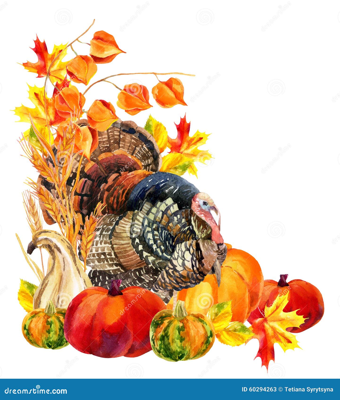 turkey bird with harvest stock illustration image 60294263 christmas pole