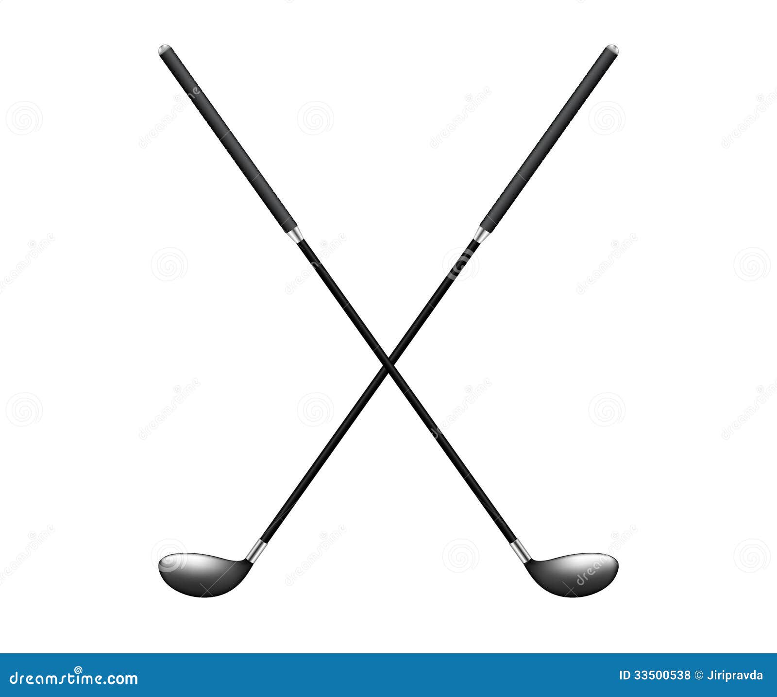 free crossed golf clubs clip art - photo #37