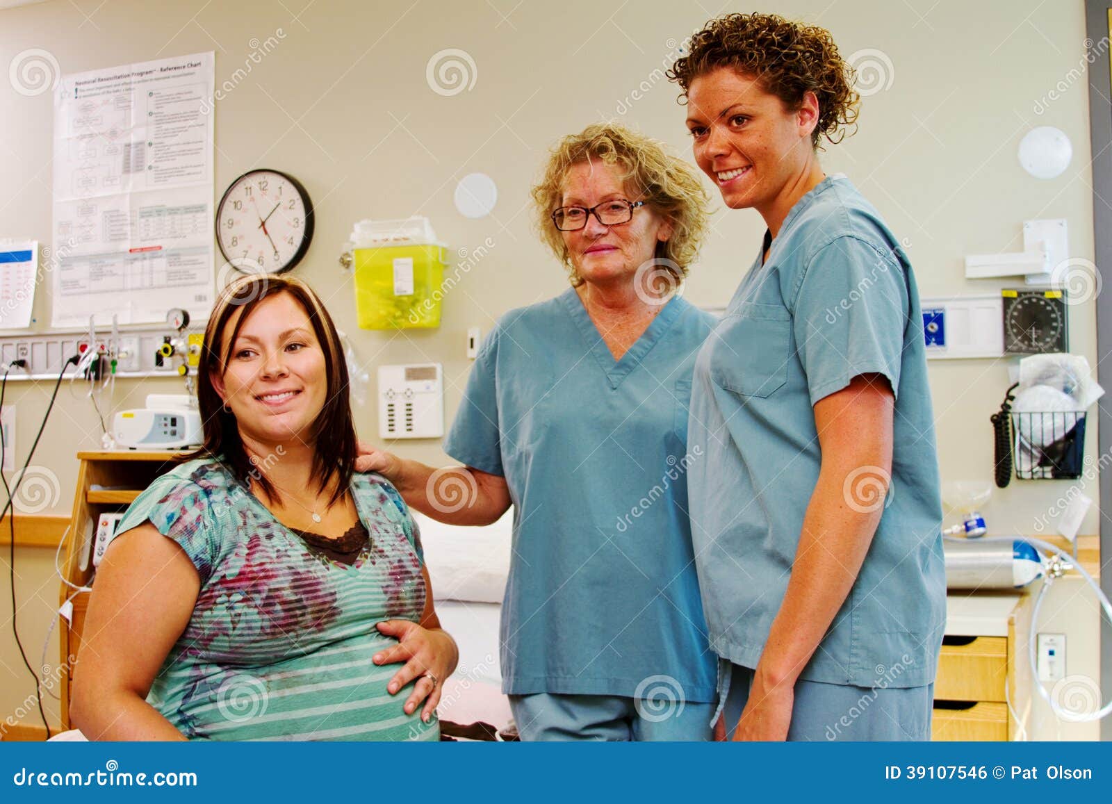 Two Nurses With Labor Patient Stock Photo Image 39107546