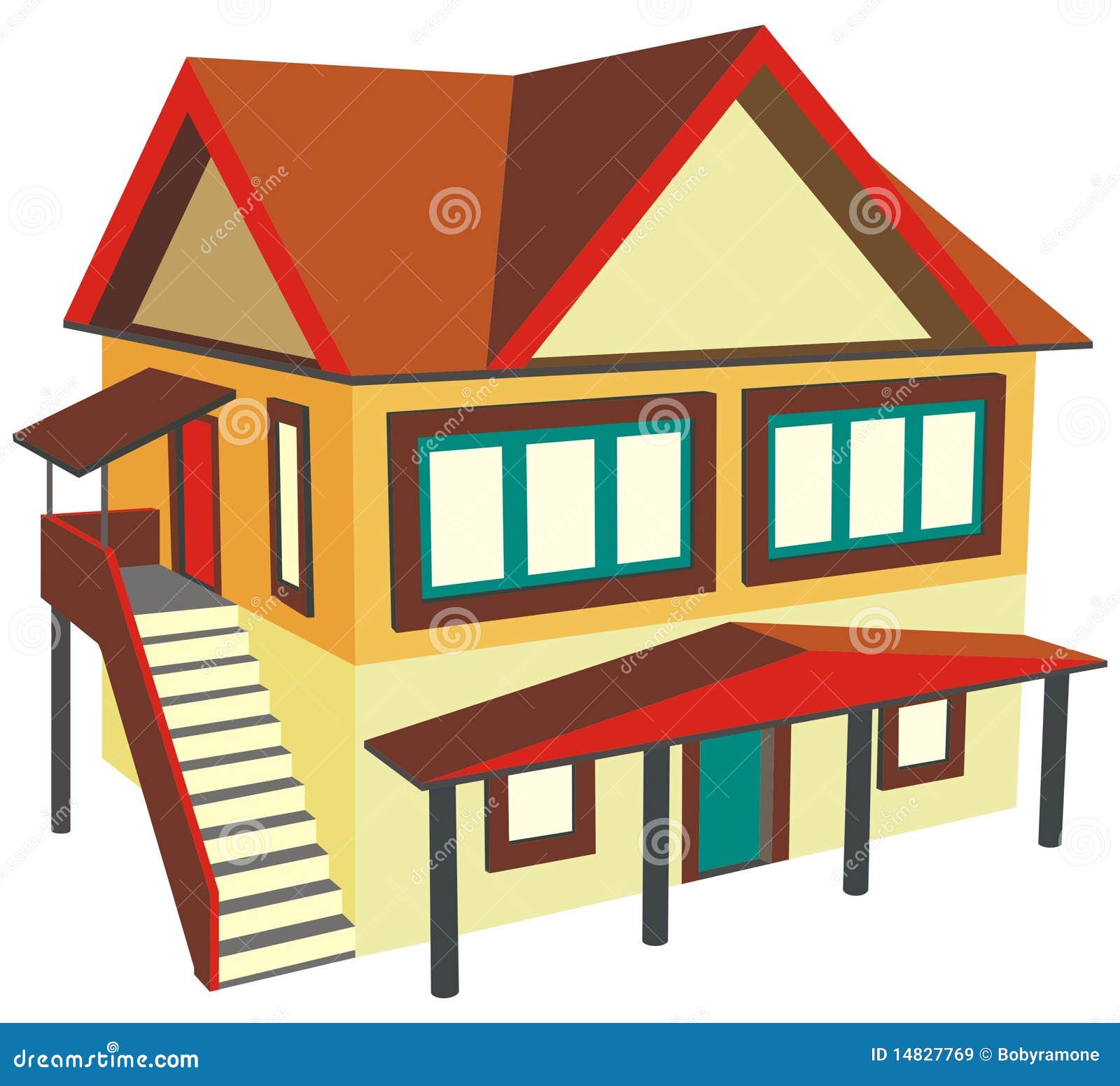 two storey house clipart - photo #17