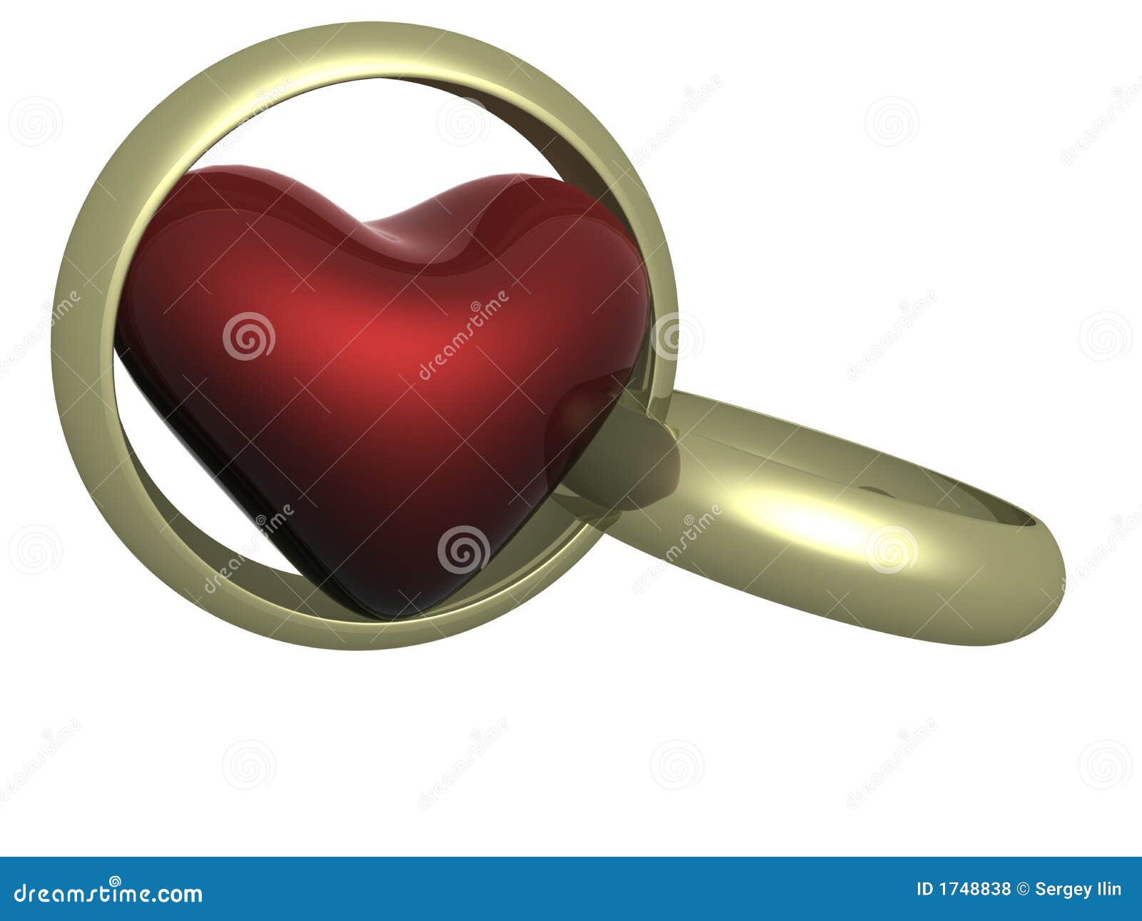 two wedding rings with heart the 3d image mr no pr no 2 690 1