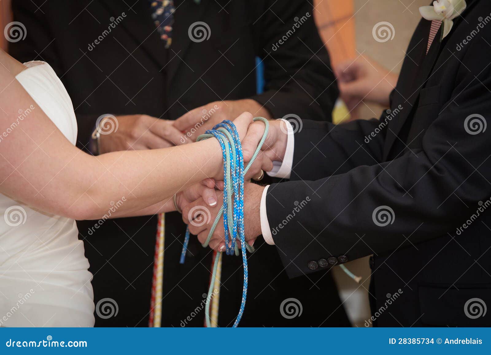 Tying The Knot Wedding Hands Stock Images Image 28385734