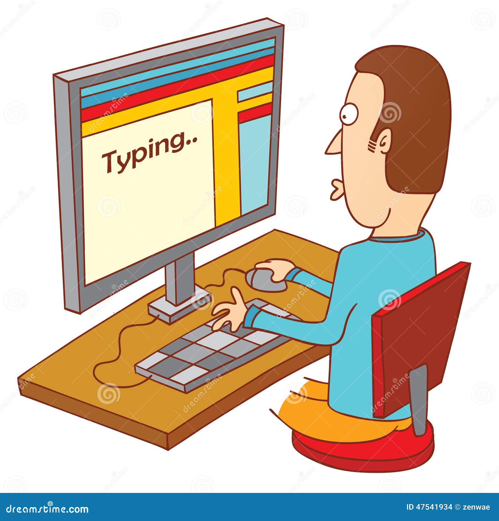 computer typing clipart - photo #8