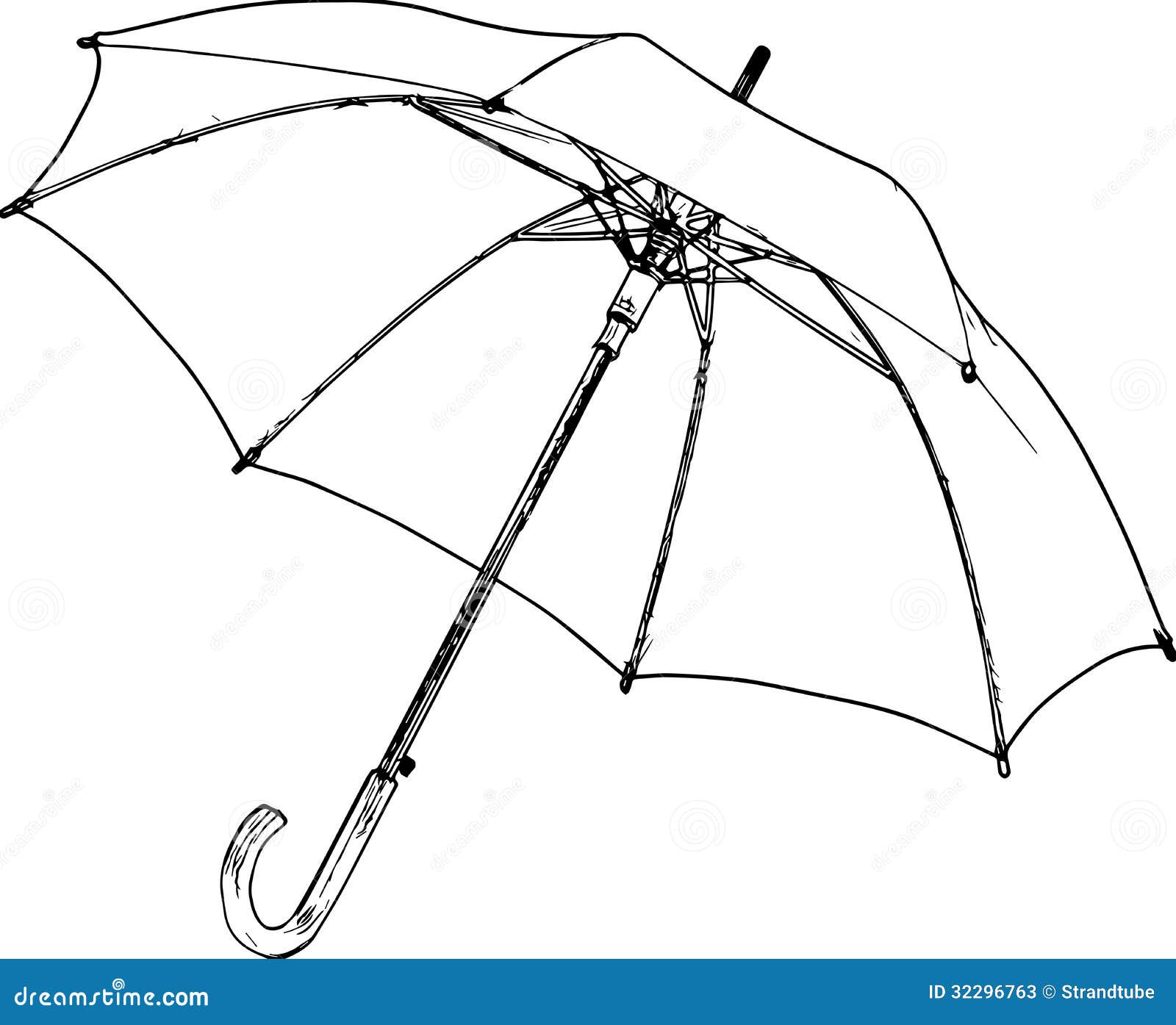 umbrella black white sketch 32296763