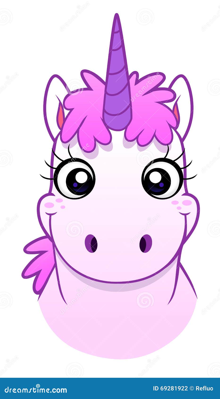 unicorn face clipart - photo #8