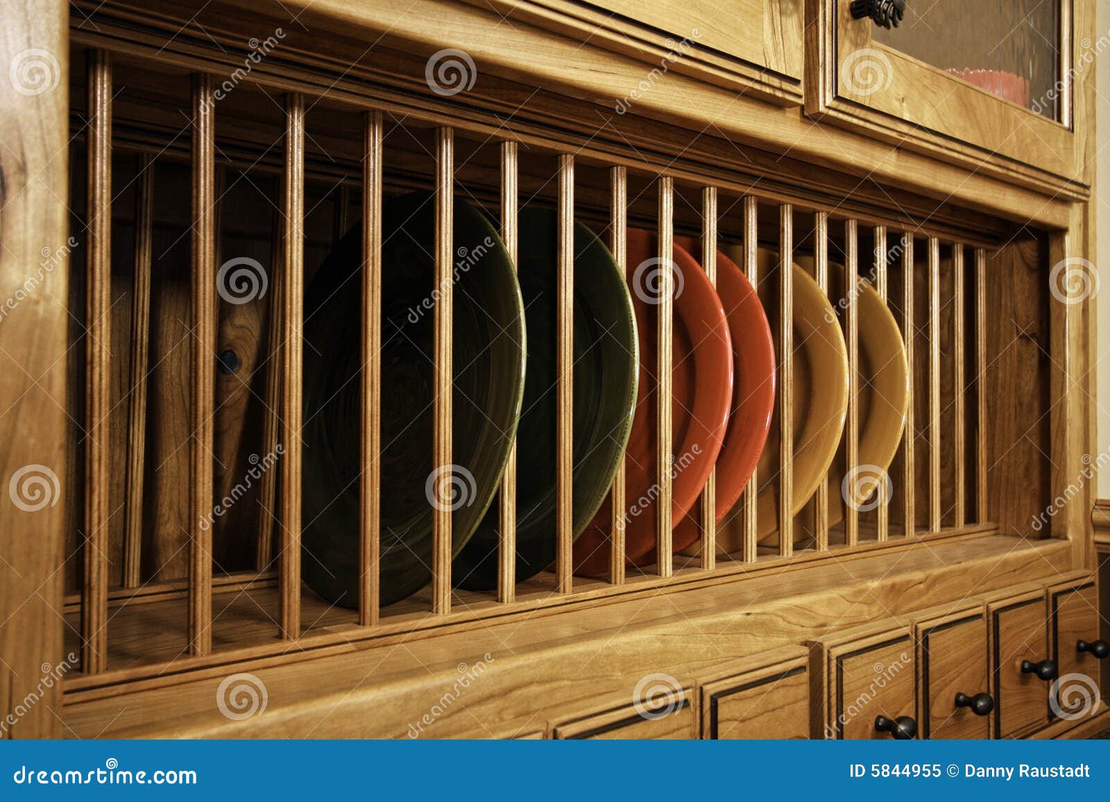 Unique Kitchen Cabinet Dish Storage Royalty Free Stock Photo ...