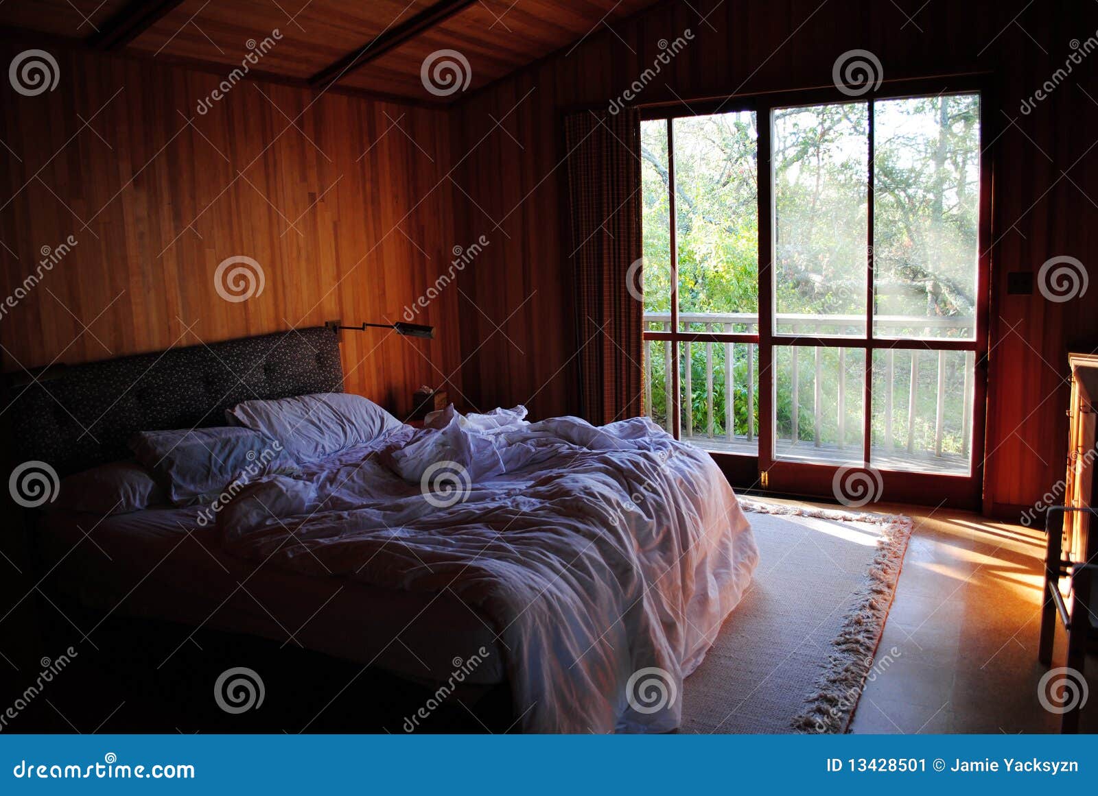 Unmade Bed Stock Image - Image: 13428501