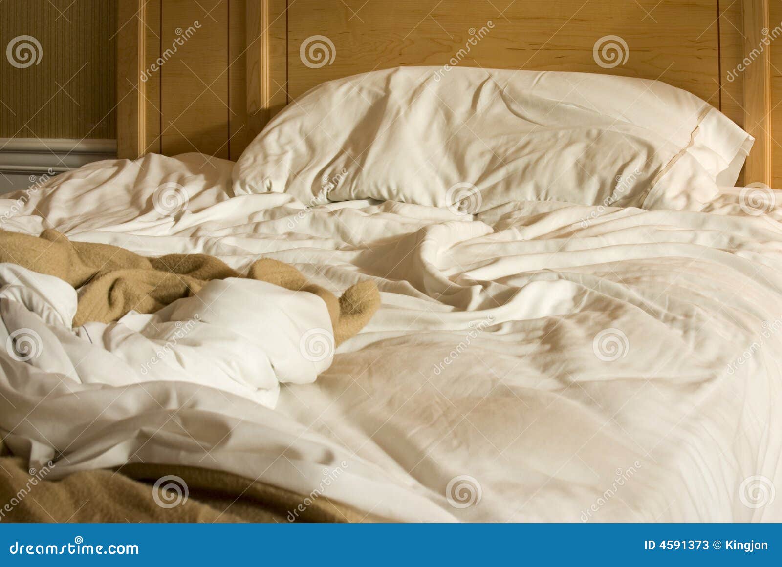 Unmade Bed Stock Photos - Image: 4591373