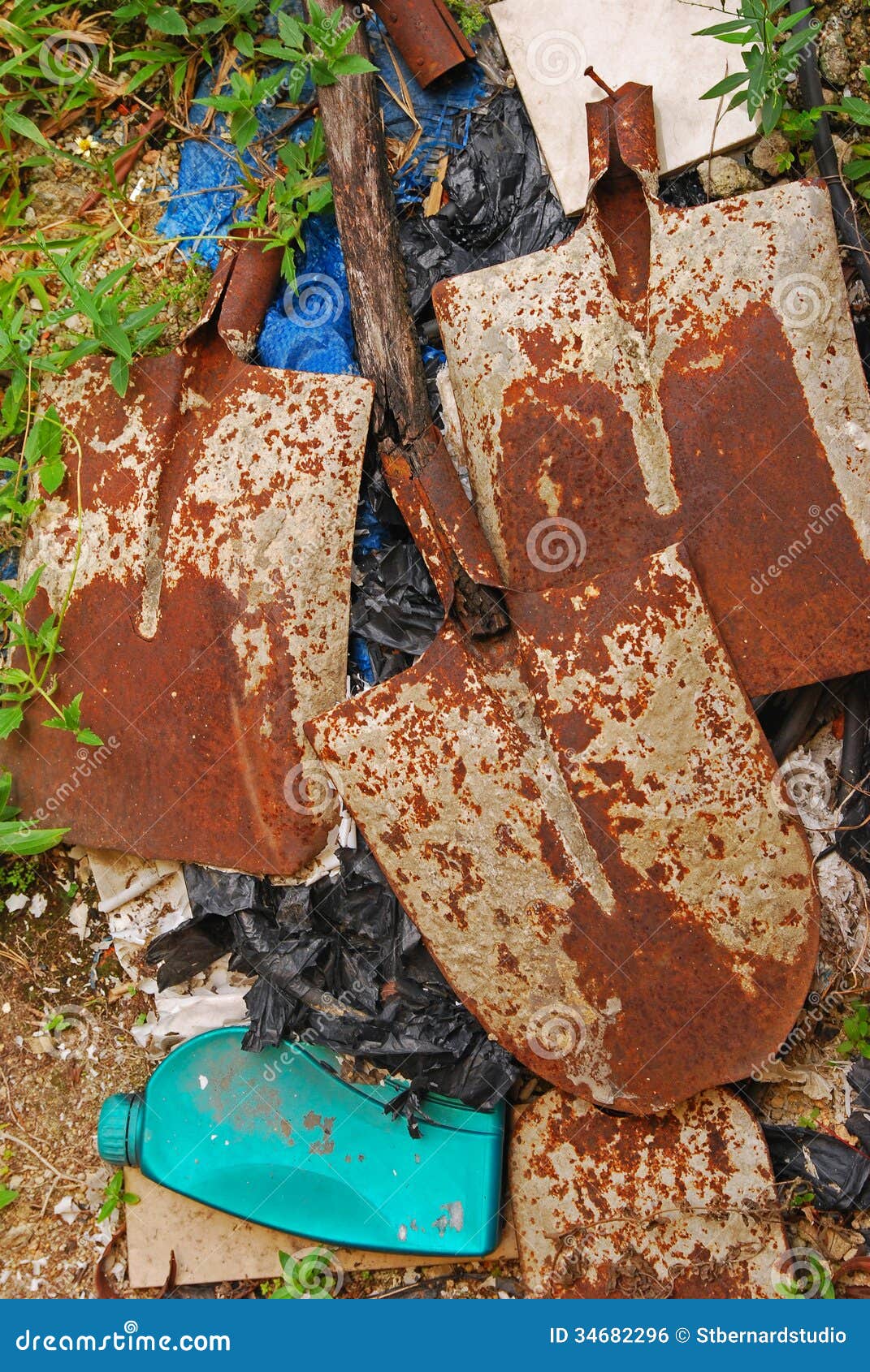 Unwanted Old Items At Home Outdoor Garden Royalty Free Stock Image ...