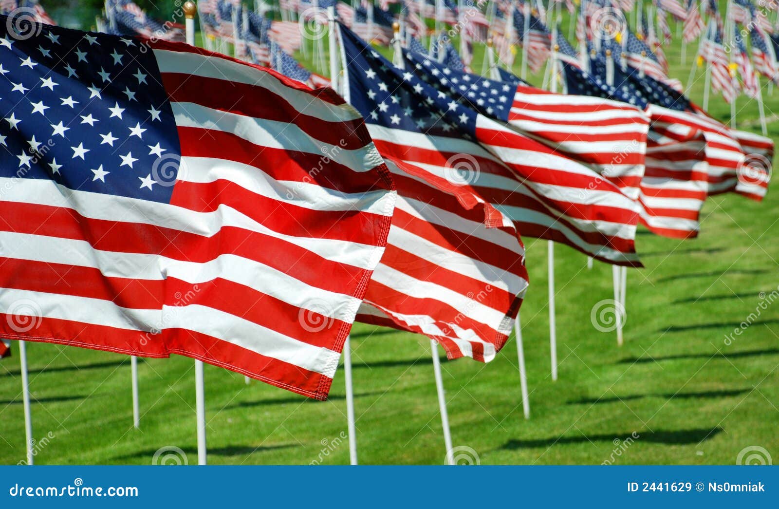 Us Flags Royalty Free Stock Images Image 2441629