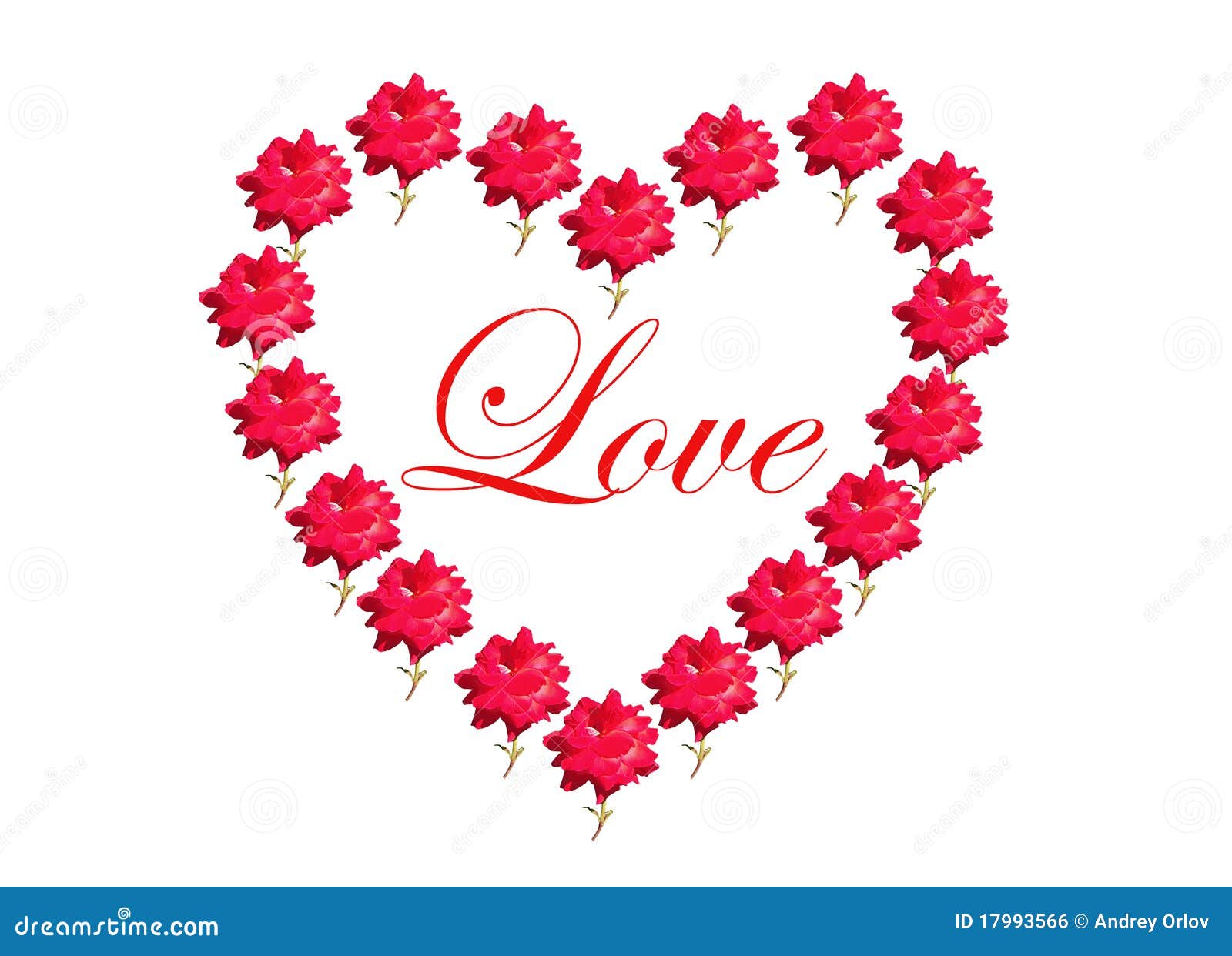 Valentines Day Roses In Shape Of Heart Royalty Free Stock Image ...