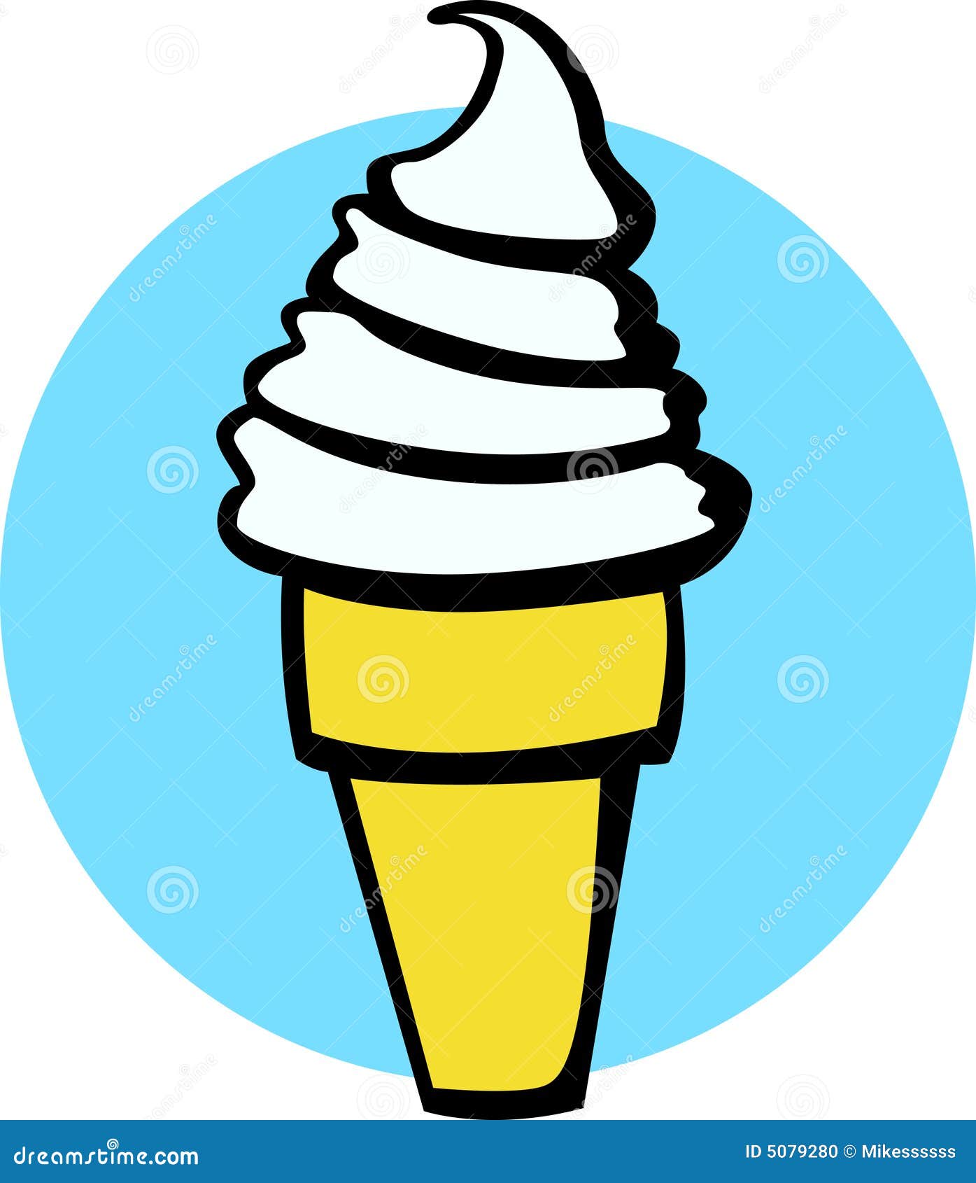 vanilla ice cream cone clipart - photo #8