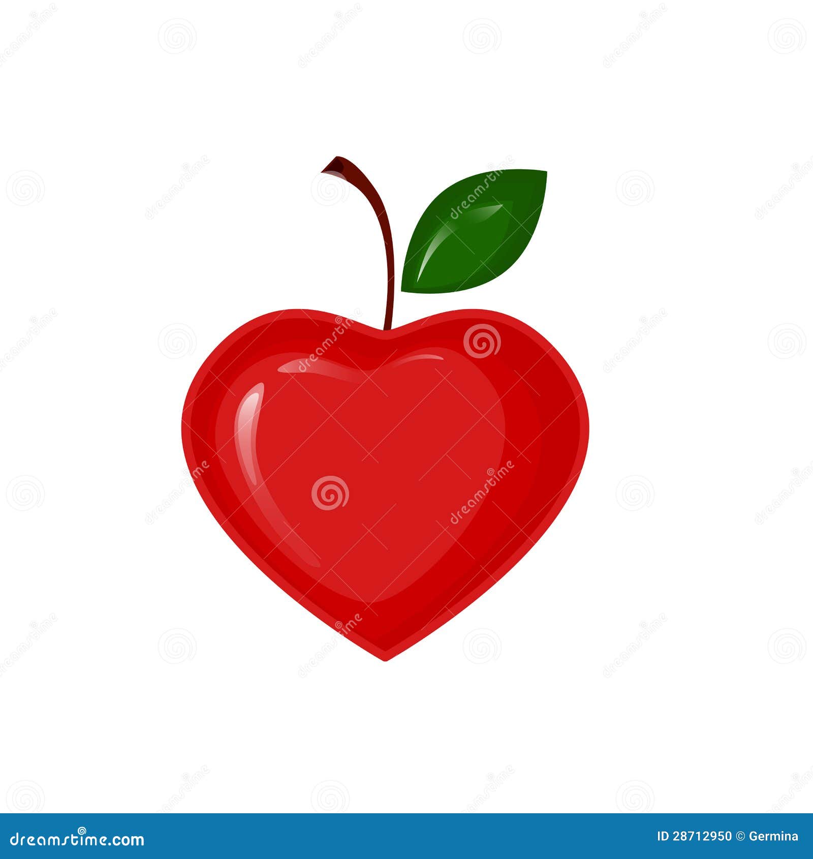 clipart apple with heart - photo #16