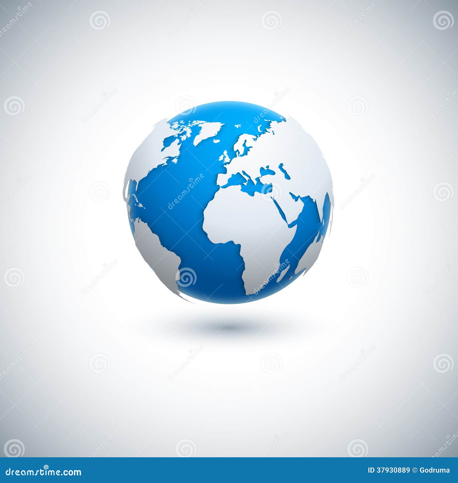 Vector 3d Realistic Globe Icon Royalty Free Stock Images Image 37930889