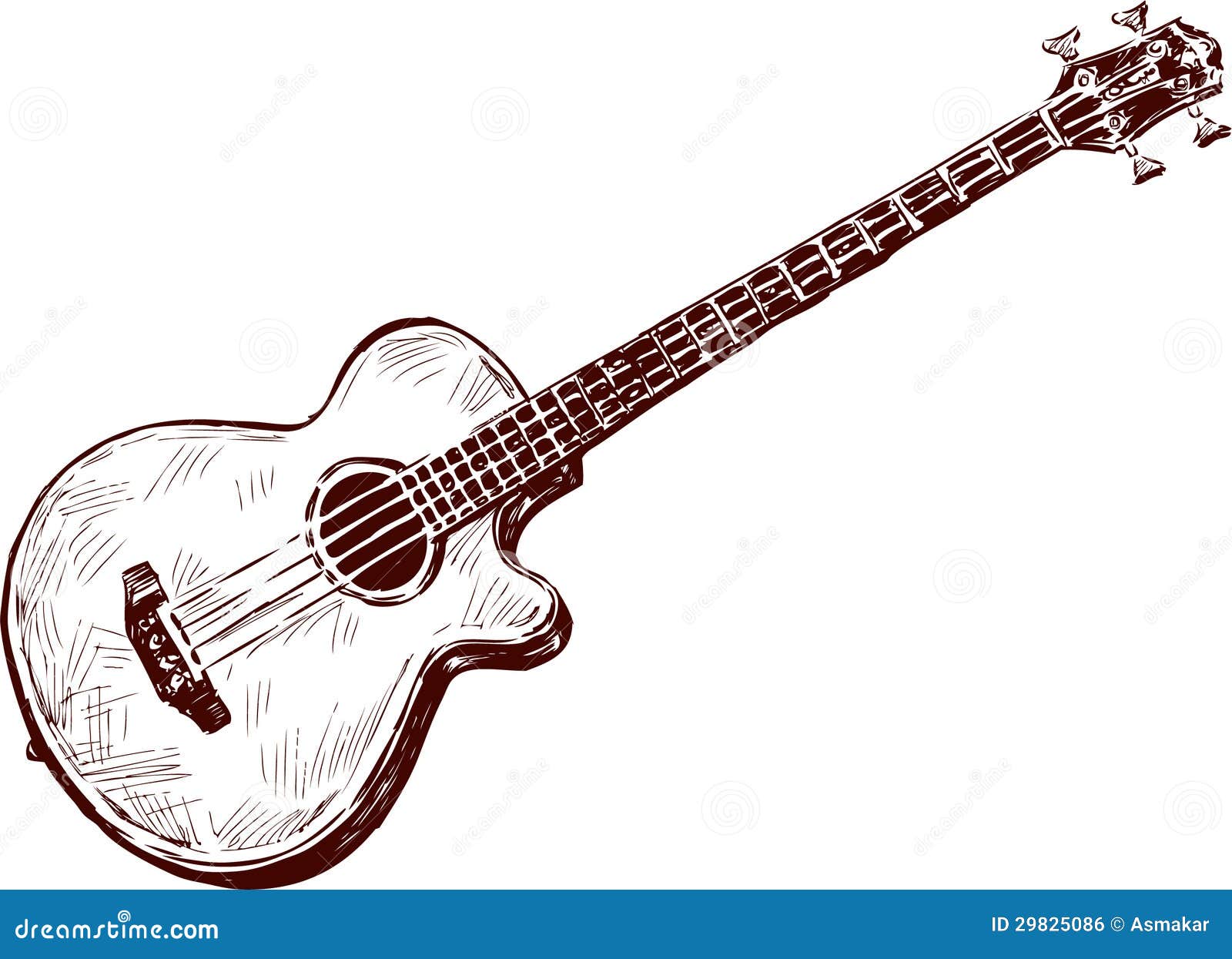 Acoustic Guitar Drawing