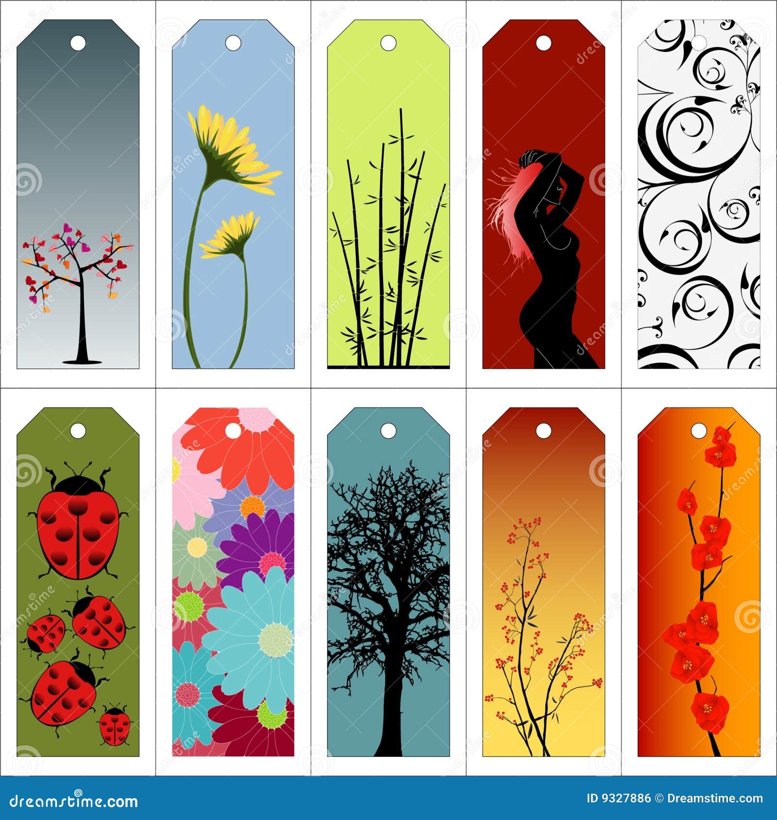 Vector Gift Tags And Bookmarks… Royalty Free Stock Image Image 9327886